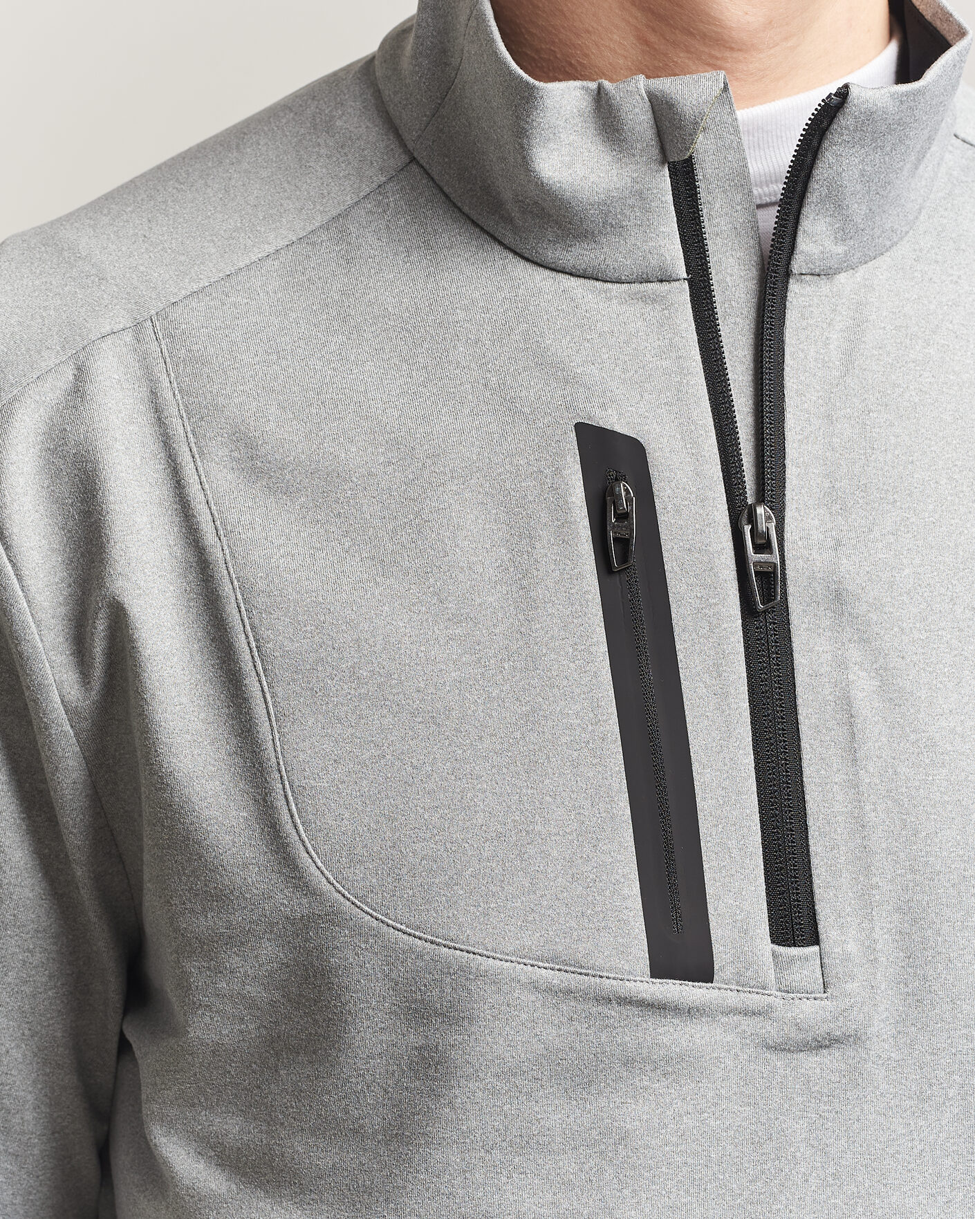 Hombres | Jerséis y prendas de punto | RLX Ralph Lauren | Luxury Jersey Half Zip Andover Heather