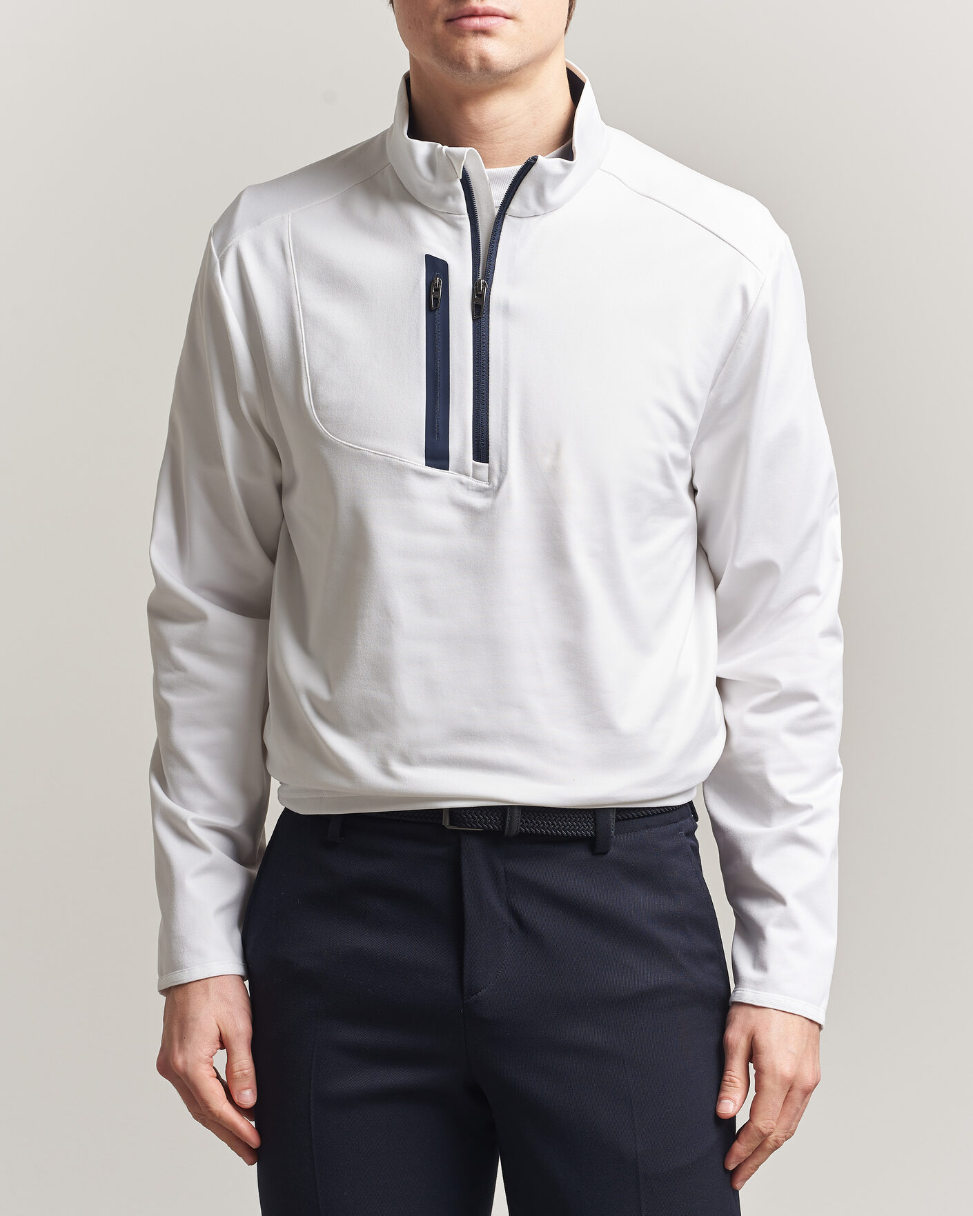 Hombres | Ropa de golf | RLX Ralph Lauren | Luxury Jersey Half Zip Ceramic White