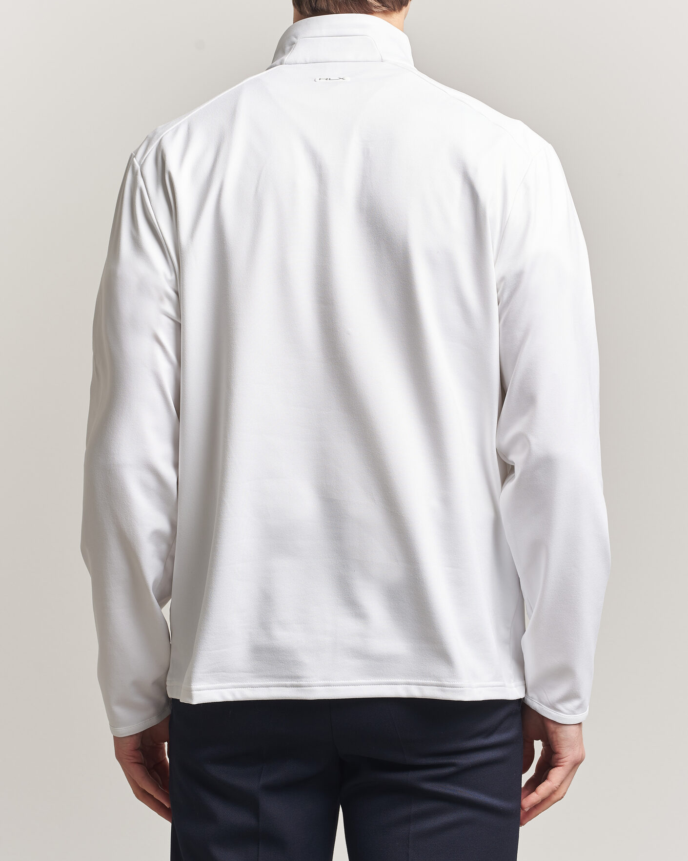 Hombres | Jerséis y prendas de punto | RLX Ralph Lauren | Luxury Jersey Half Zip Ceramic White