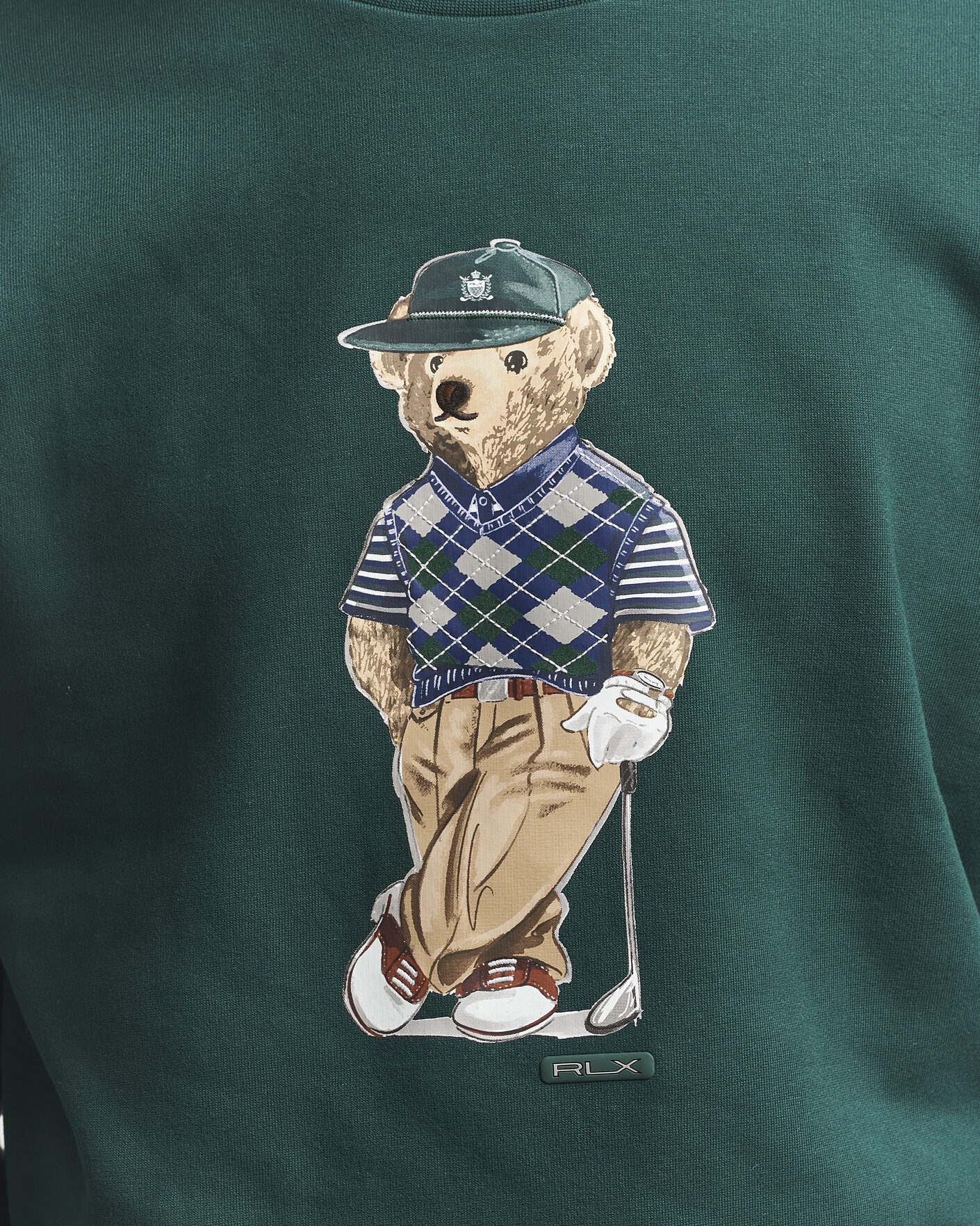 Hombres | Jerséis y prendas de punto | RLX Ralph Lauren | Loopback Terry Bear Sweatshirt Moss Agate