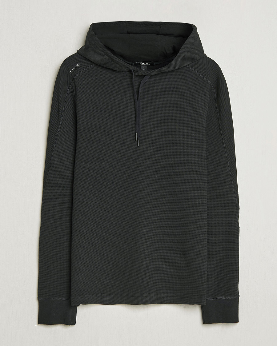Hombres | Jerséis y prendas de punto | RLX Ralph Lauren | Tech Waffle Hoodie Polo Black