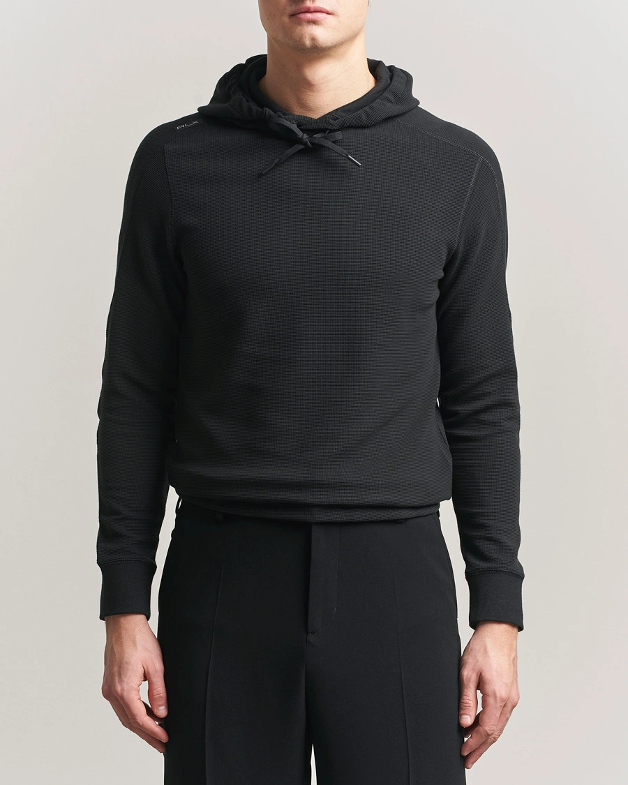 Hombres | Jerséis y prendas de punto | RLX Ralph Lauren | Tech Waffle Hoodie Polo Black