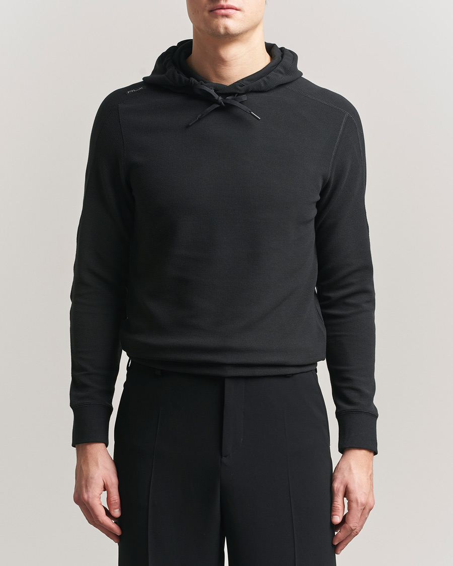 Hombres | Jerséis y prendas de punto | RLX Ralph Lauren | Tech Waffle Hoodie Polo Black