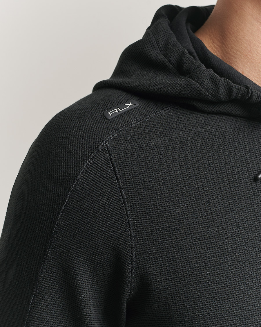 Hombres | Jerséis y prendas de punto | RLX Ralph Lauren | Tech Waffle Hoodie Polo Black