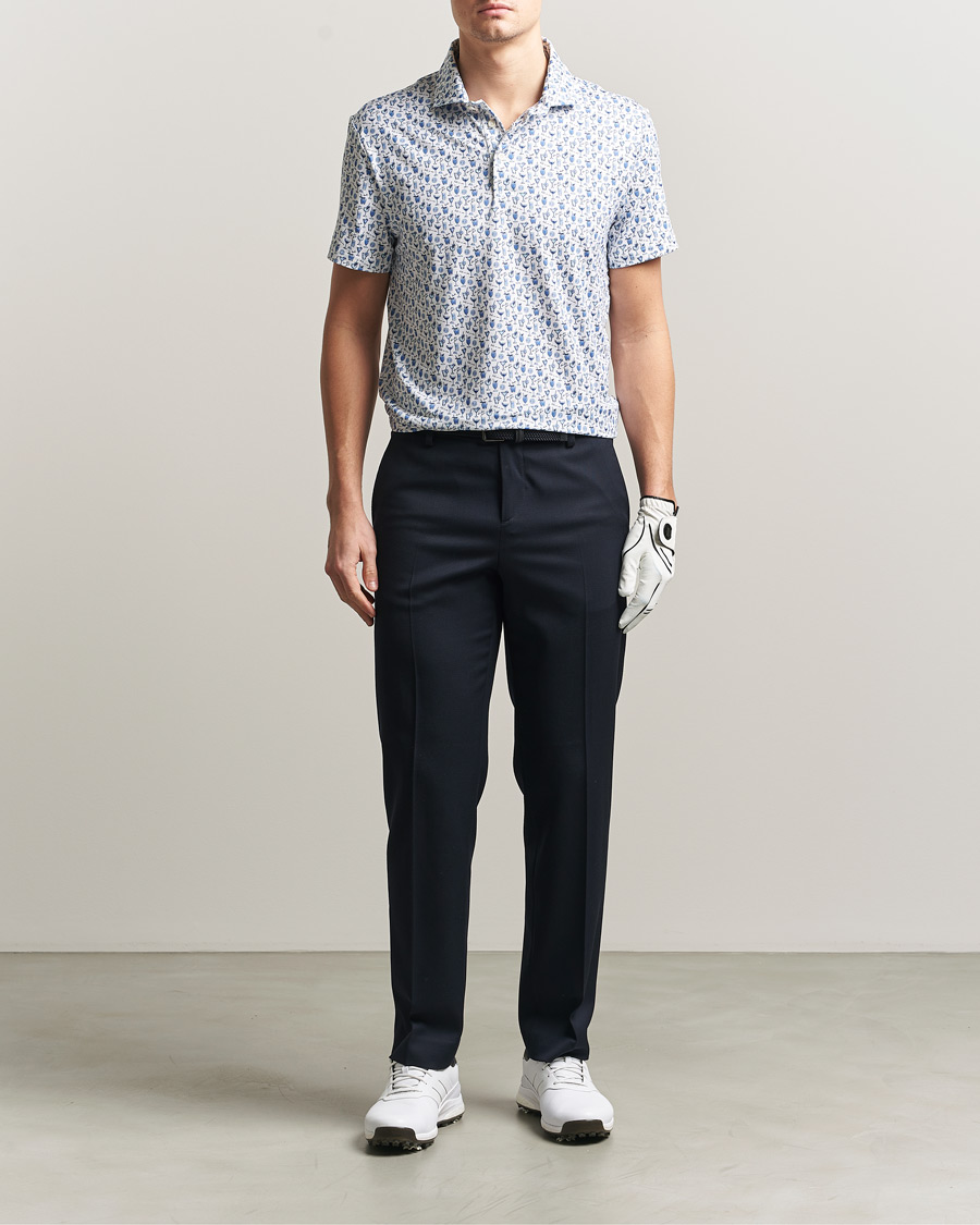 Hombres | Polos | RLX Ralph Lauren | Airflow Polo Printed Ceramic White Chin