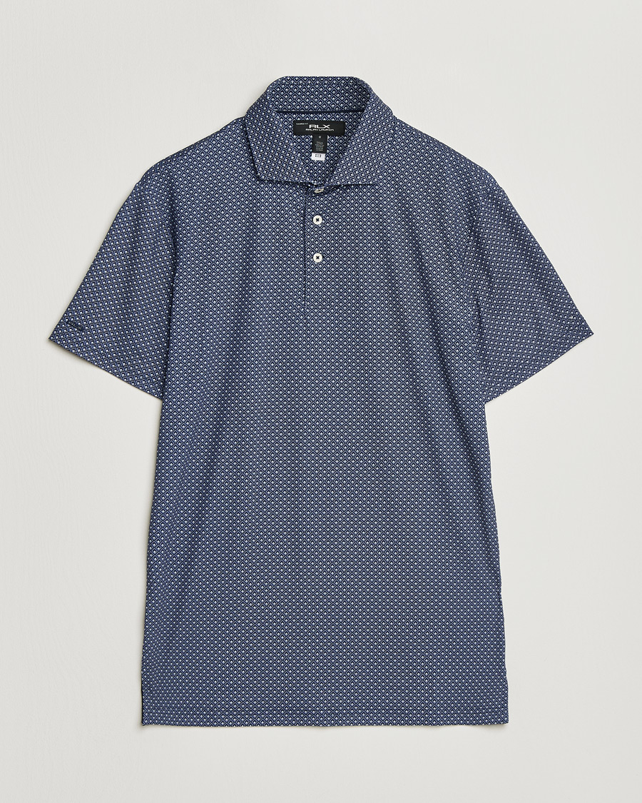 Hombres | Polos | RLX Ralph Lauren | Airflow Polo Printed Navy Magnolia Diamond