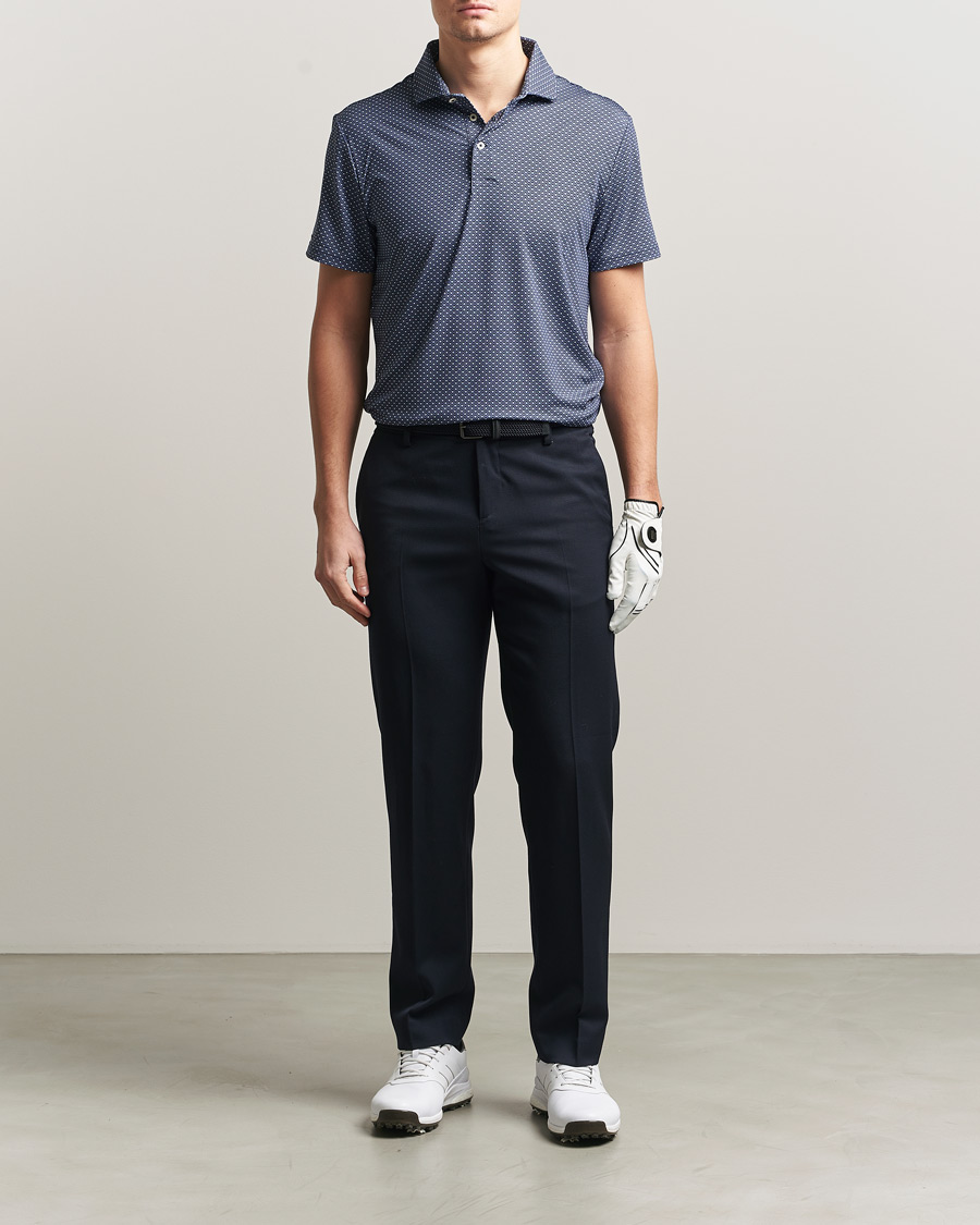Hombres | Polos | RLX Ralph Lauren | Airflow Polo Printed Navy Magnolia Diamond