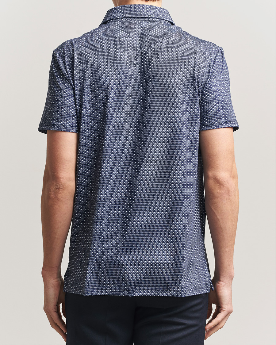 Hombres | Polos | RLX Ralph Lauren | Airflow Polo Printed Navy Magnolia Diamond
