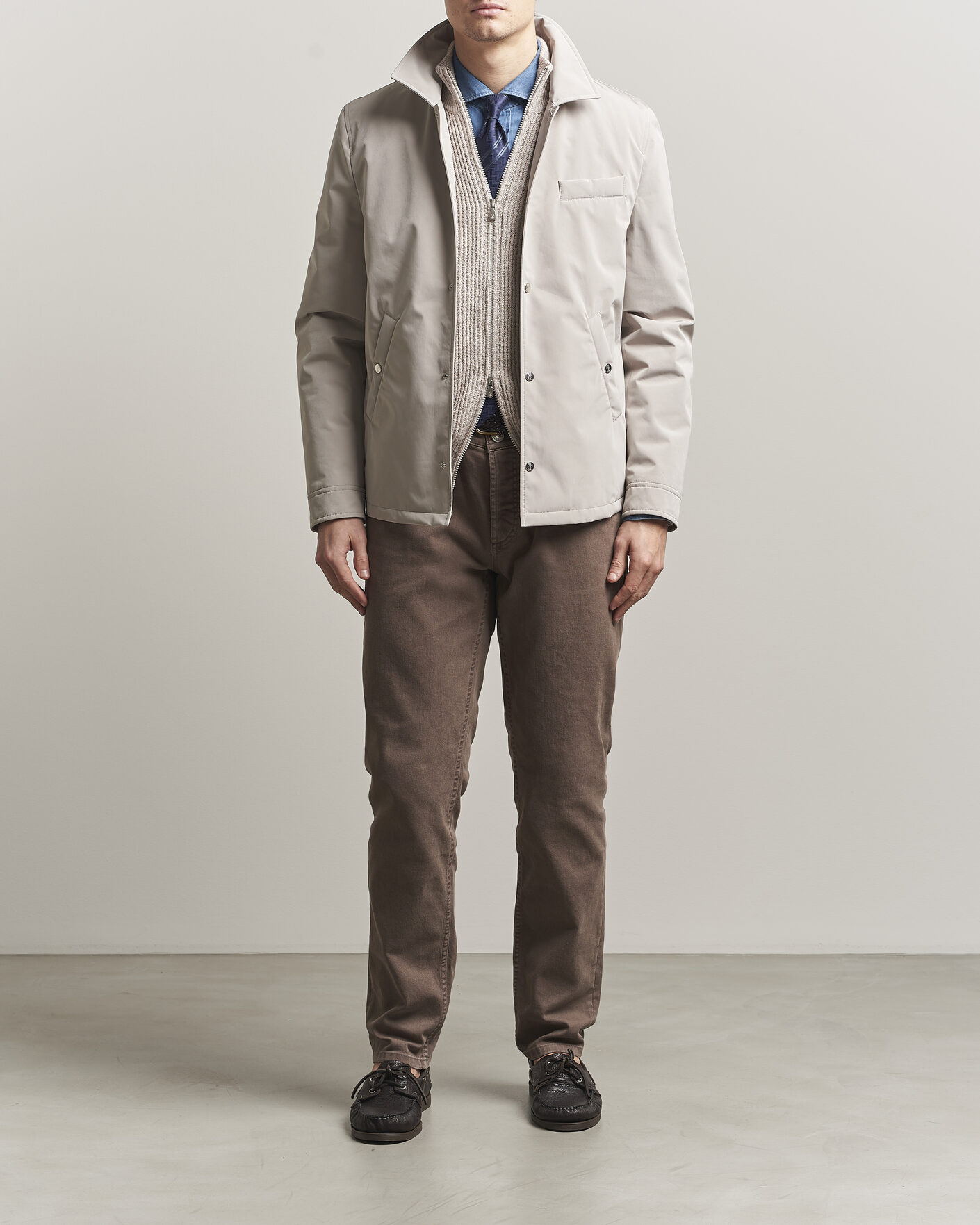 Hombres | Abrigos y chaquetas | Brunello Cucinelli | Nylon Padded Jacket Beige
