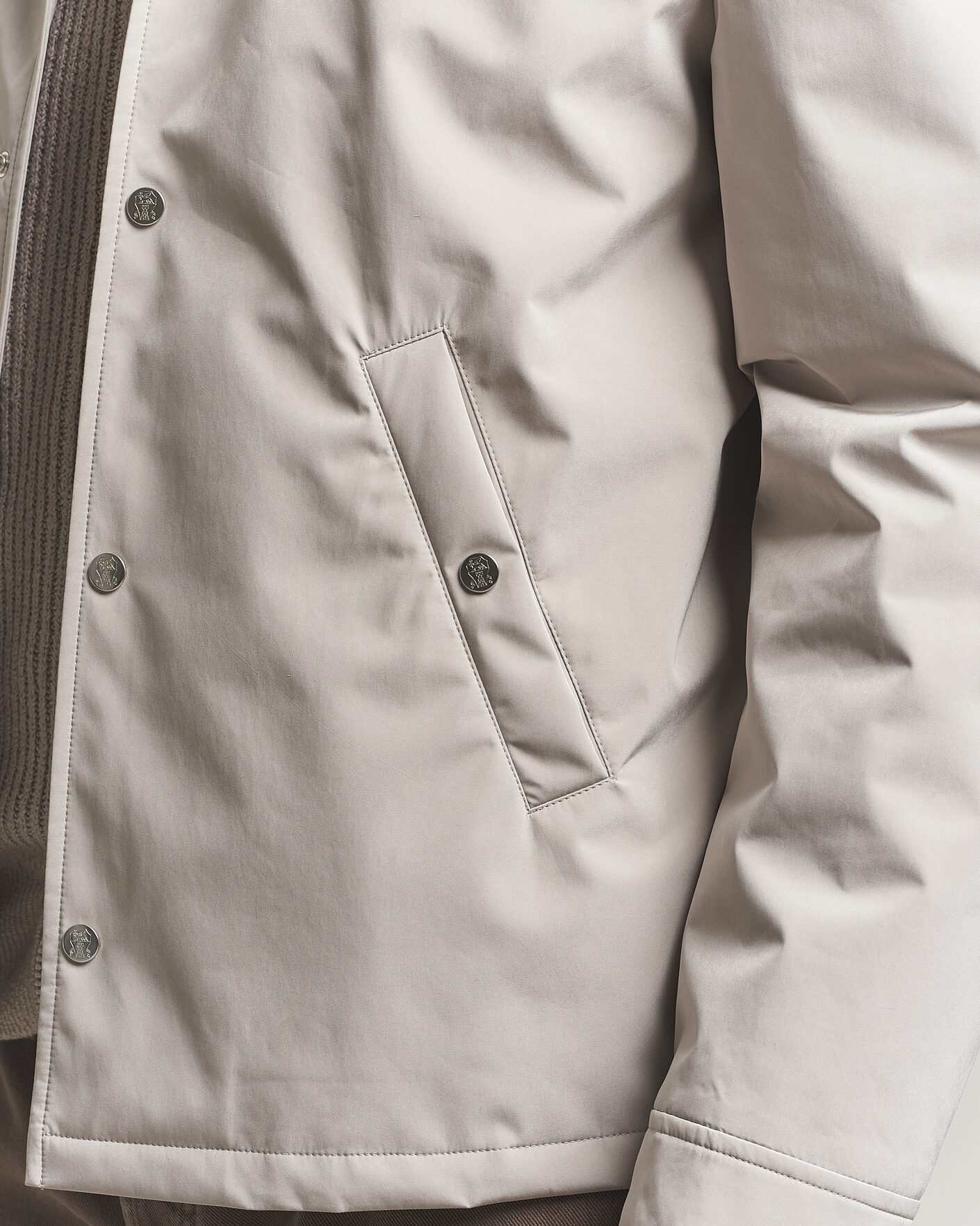 Hombres | Abrigos y chaquetas | Brunello Cucinelli | Nylon Padded Jacket Beige