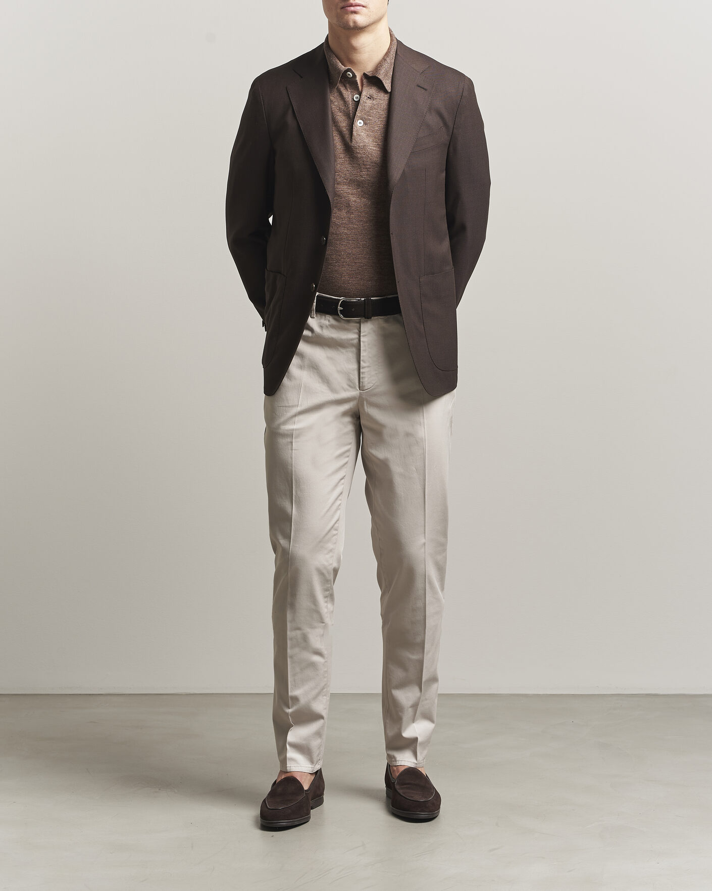 Hombres | Pantalones | Brunello Cucinelli | Slim Fit Chinos Light Beige