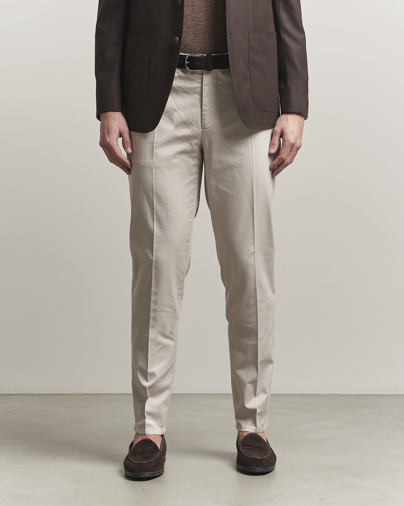 Hombres | Pantalones | Brunello Cucinelli | Slim Fit Chinos Light Beige