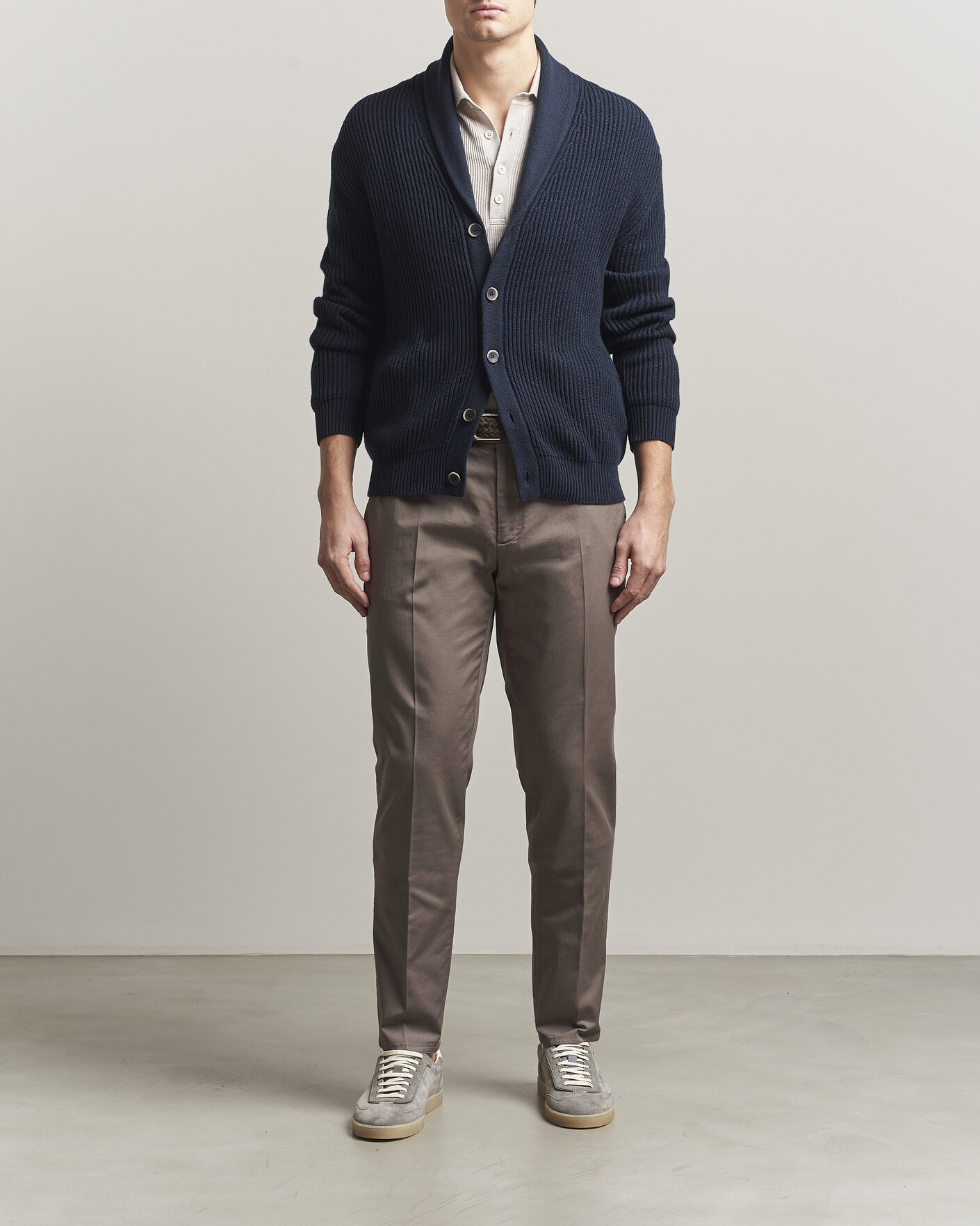Hombres | Pantalones | Brunello Cucinelli | Slim Fit Chinos Brown