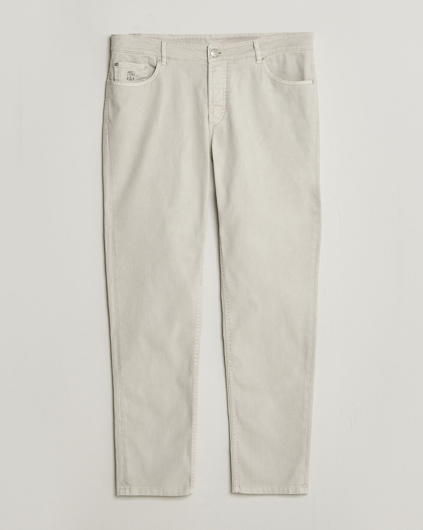 Hombres | Pantalones | Brunello Cucinelli | Traditional Fit Bull Denim Pants Light Beige