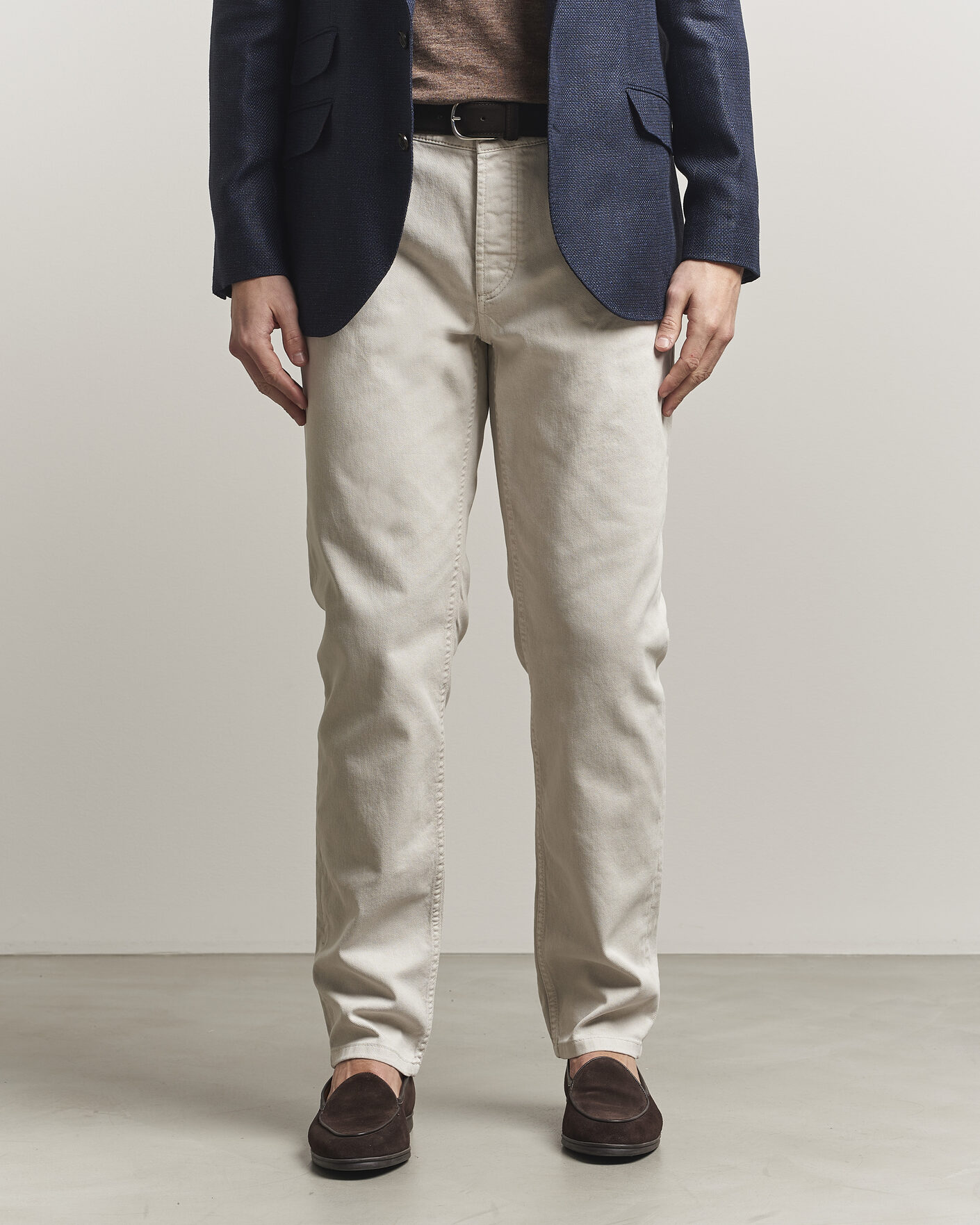 Hombres | Pantalones | Brunello Cucinelli | Traditional Fit Bull Denim Pants Light Beige