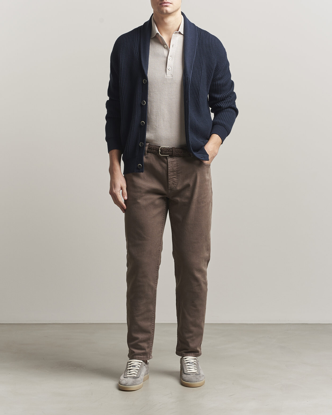 Hombres | Pantalones | Brunello Cucinelli | Traditional Fit Bull Denim Pants Dark Brown