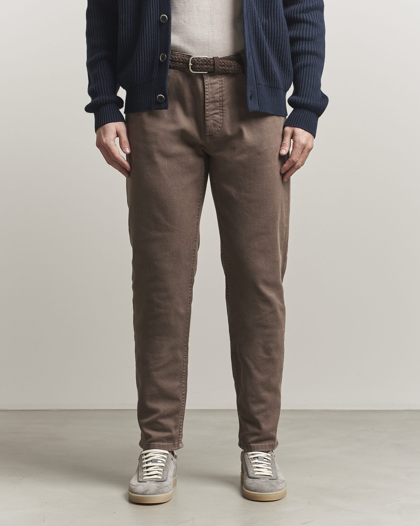 Hombres | Pantalones | Brunello Cucinelli | Traditional Fit Bull Denim Pants Dark Brown