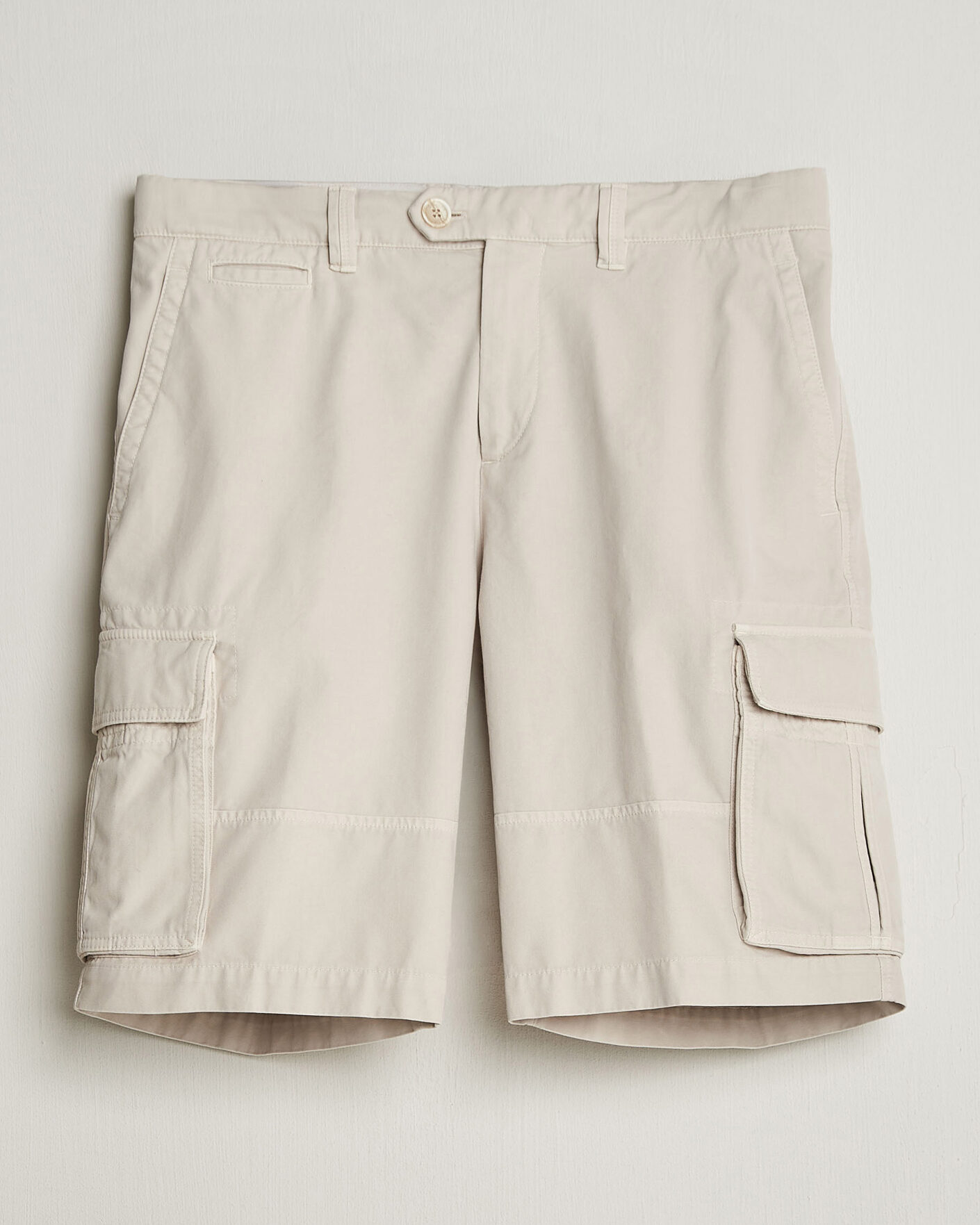 Hombres | Pantalones cortos | Brunello Cucinelli | Cotton Cargo Shorts Light Beige