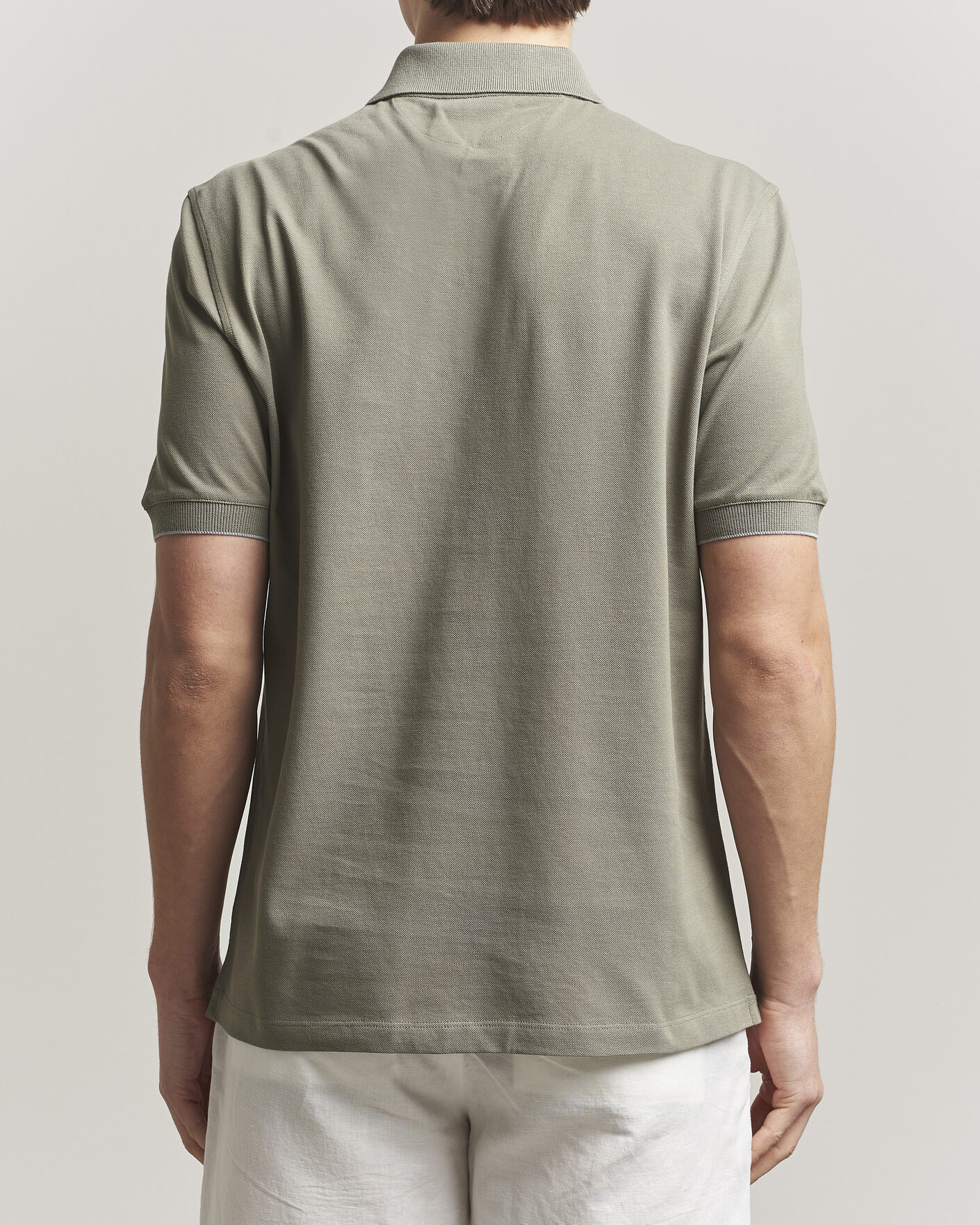 Hombres | Polos | Brunello Cucinelli | Short Sleeve Logo Polo Olive