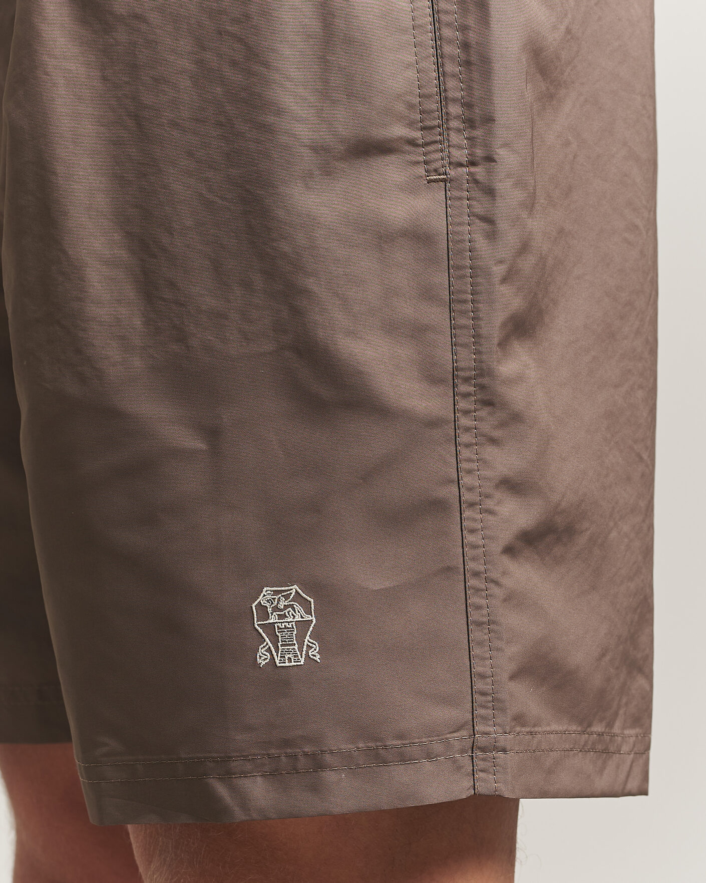Hombres | Bañadores | Brunello Cucinelli | Nylon Swim Trunks Brown