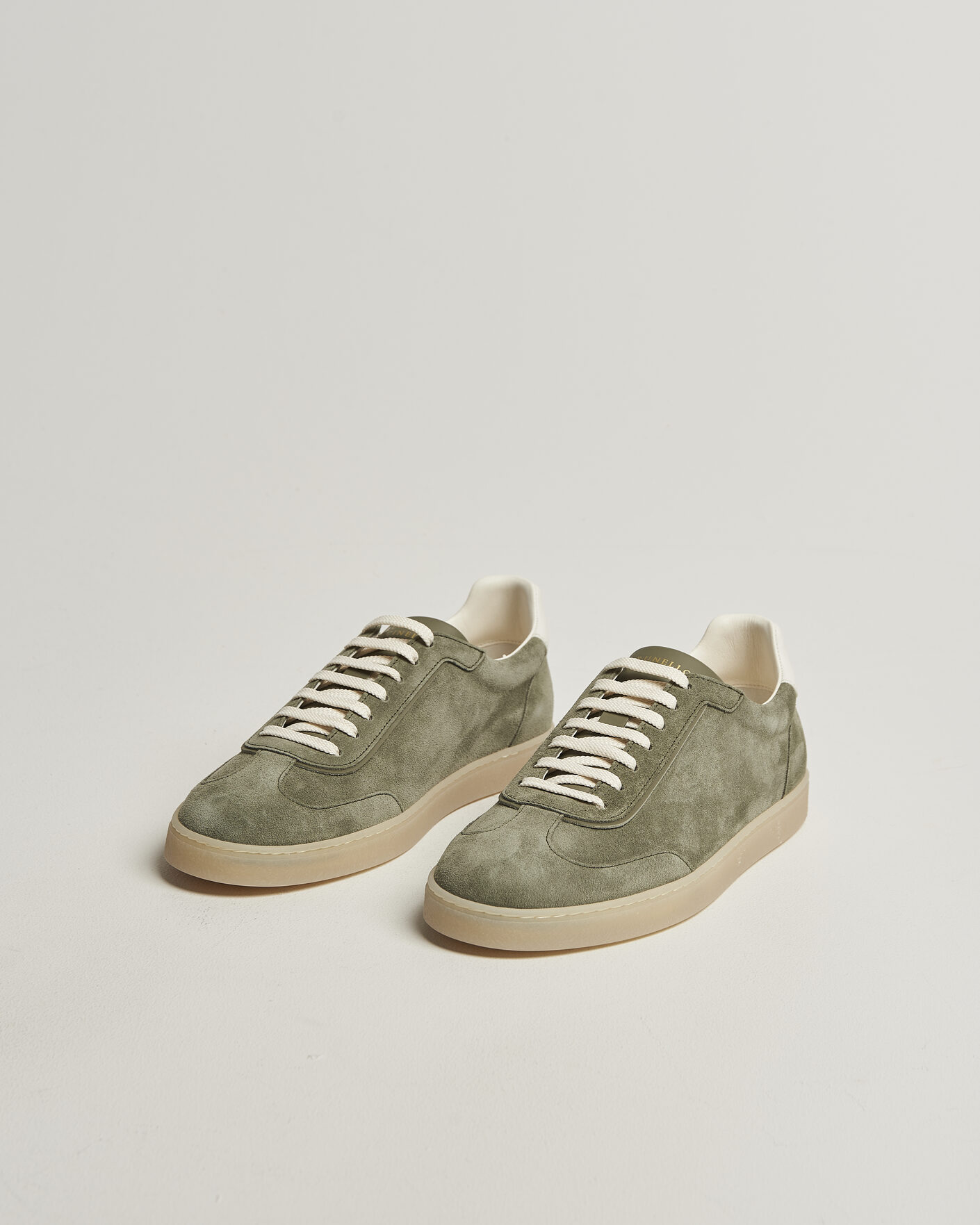 Hombres | Zapatillas | Brunello Cucinelli | Low Top Sneakers Olive Suede