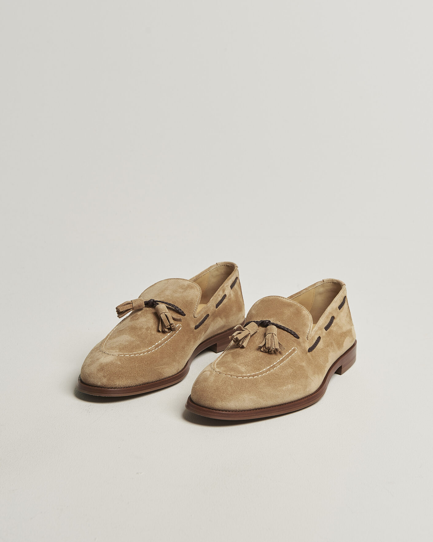 Hombres | Mocasines | Brunello Cucinelli | Tassel Loafers Siena Brown Suede