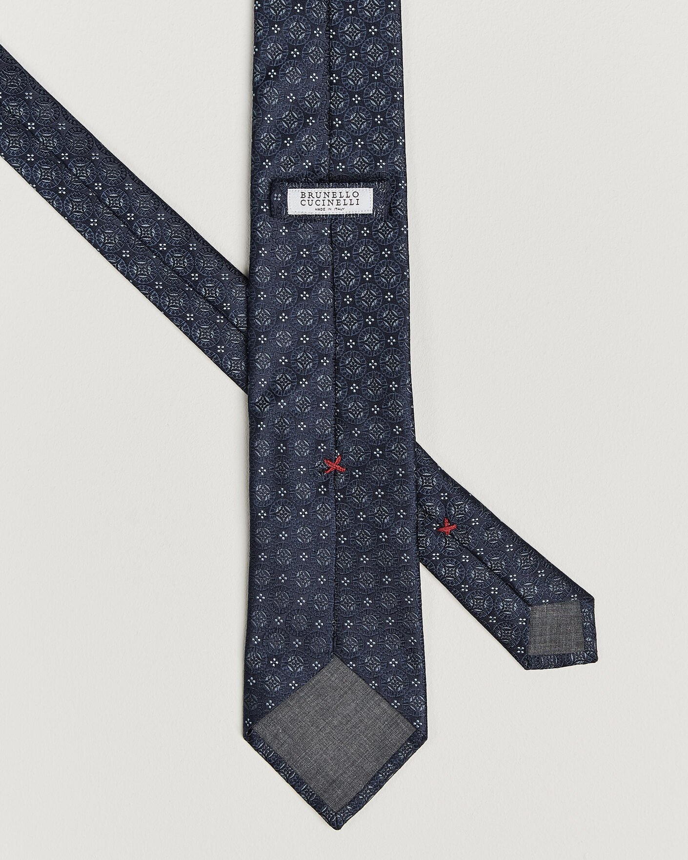 Hombres | Corbatas | Brunello Cucinelli | Jacquard Silk Tie Navy