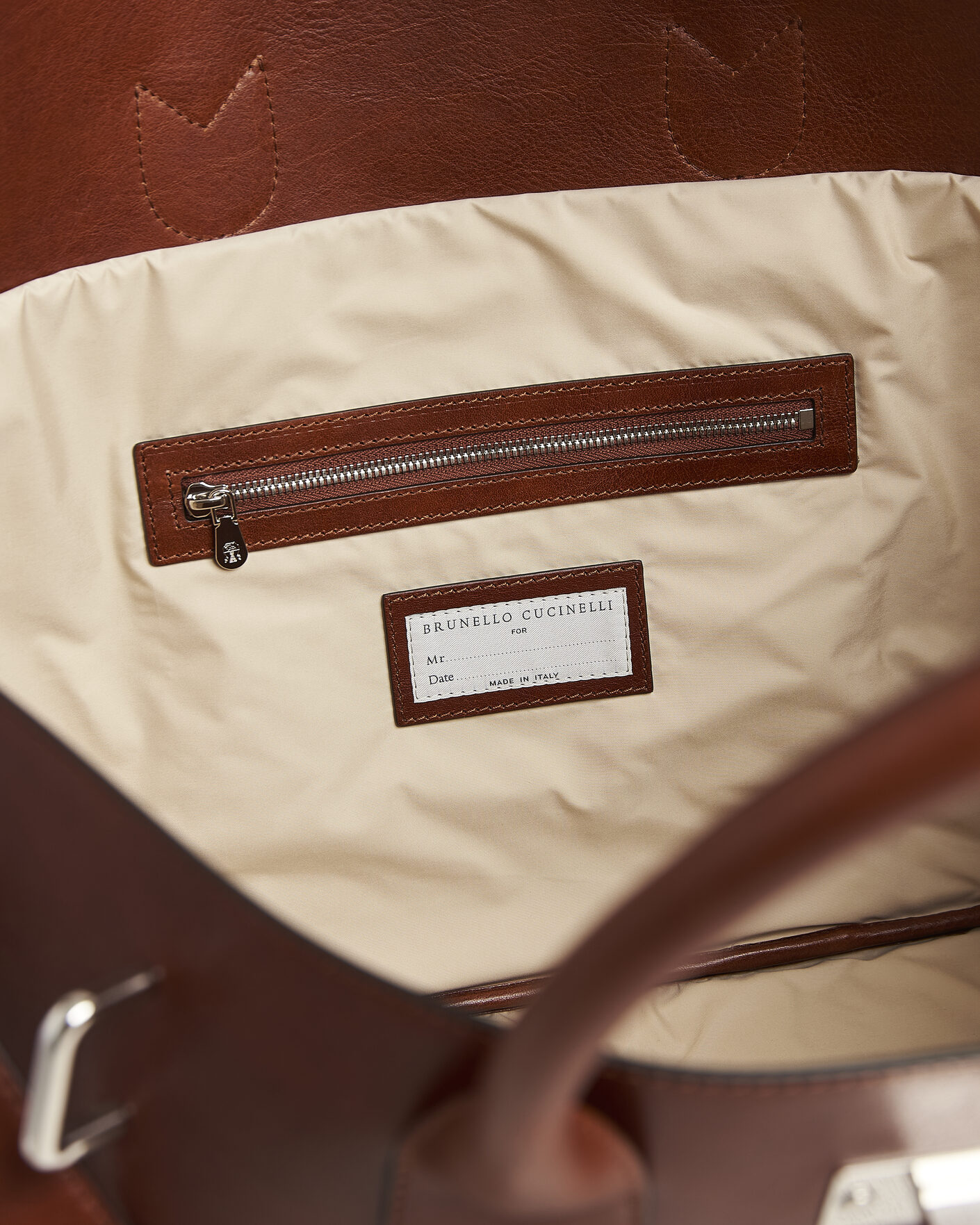 Hombres | Bolsos | Brunello Cucinelli | Woven Leather Duffle Bag Burnished Calf