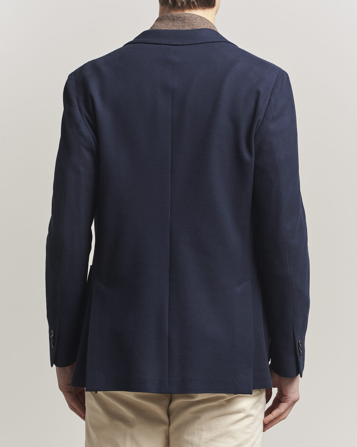 Hombres | Blazers | Lardini | Loro Piana Jersey Piquet Cotton Blazer Navy
