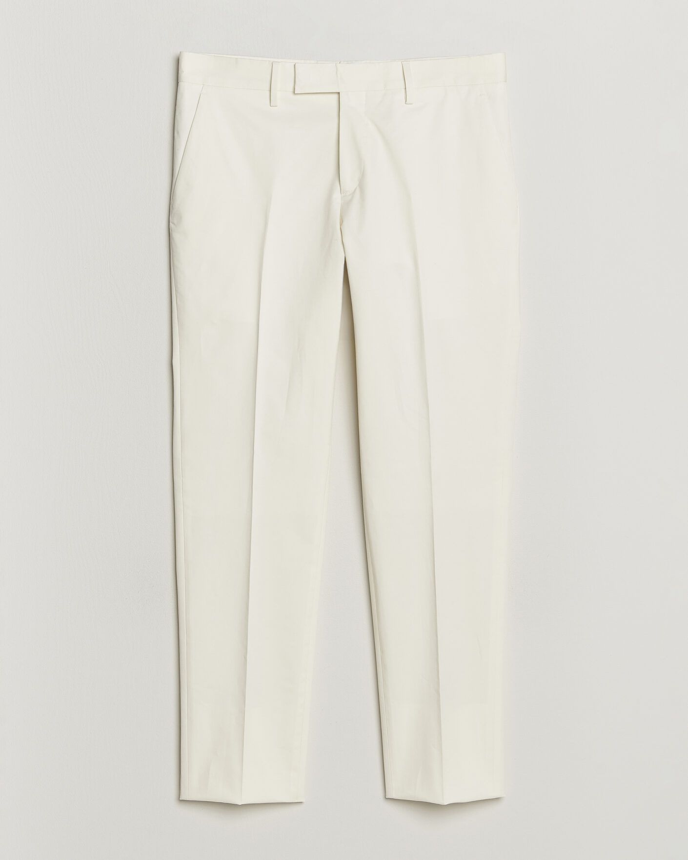 Hombres | Pantalones | Lardini | Lyon Cotton Twill Stretch Trousers White