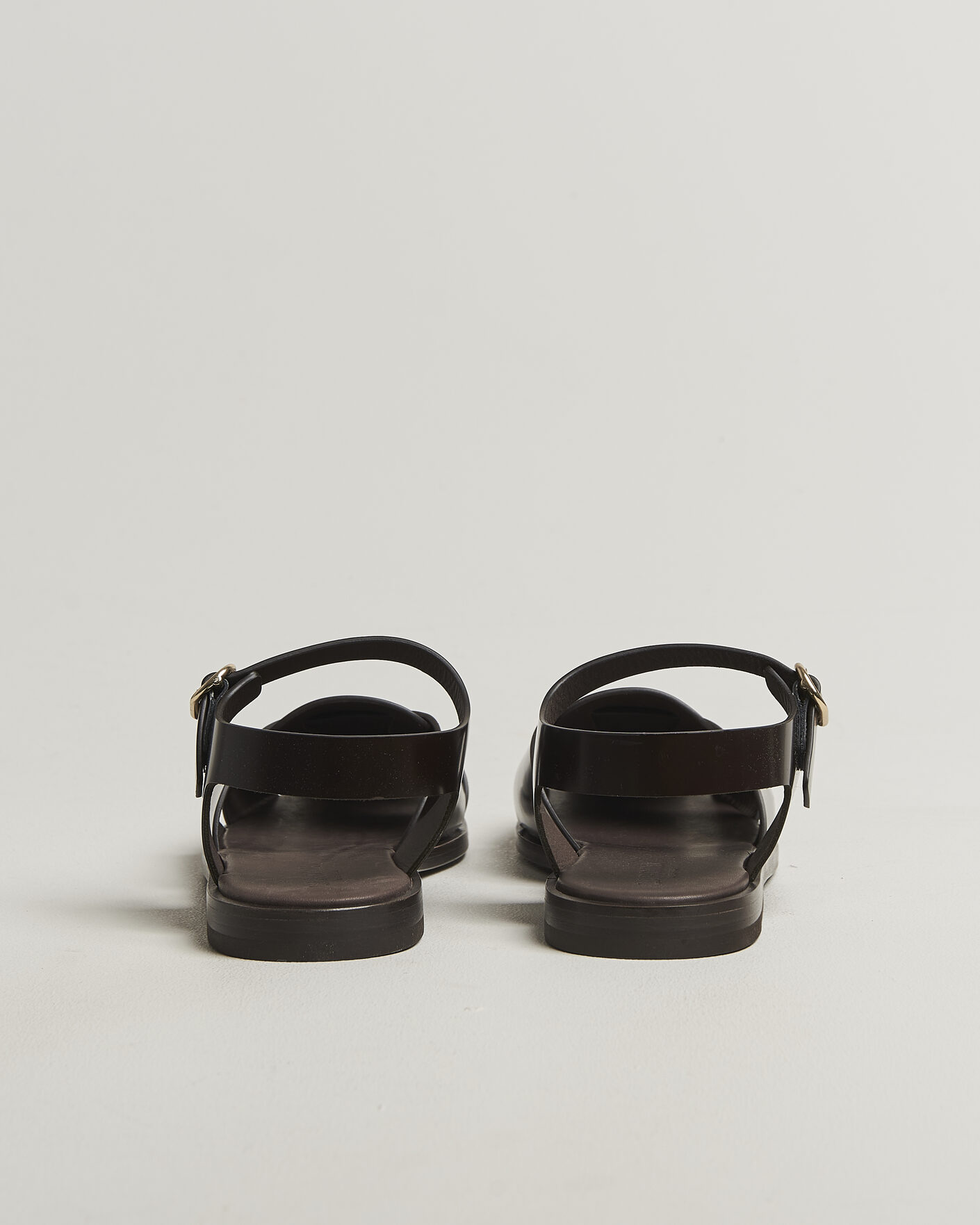 Hombres | Sandalias y chanclas | Lardini | Marcel Leather Sandal Dark Brown