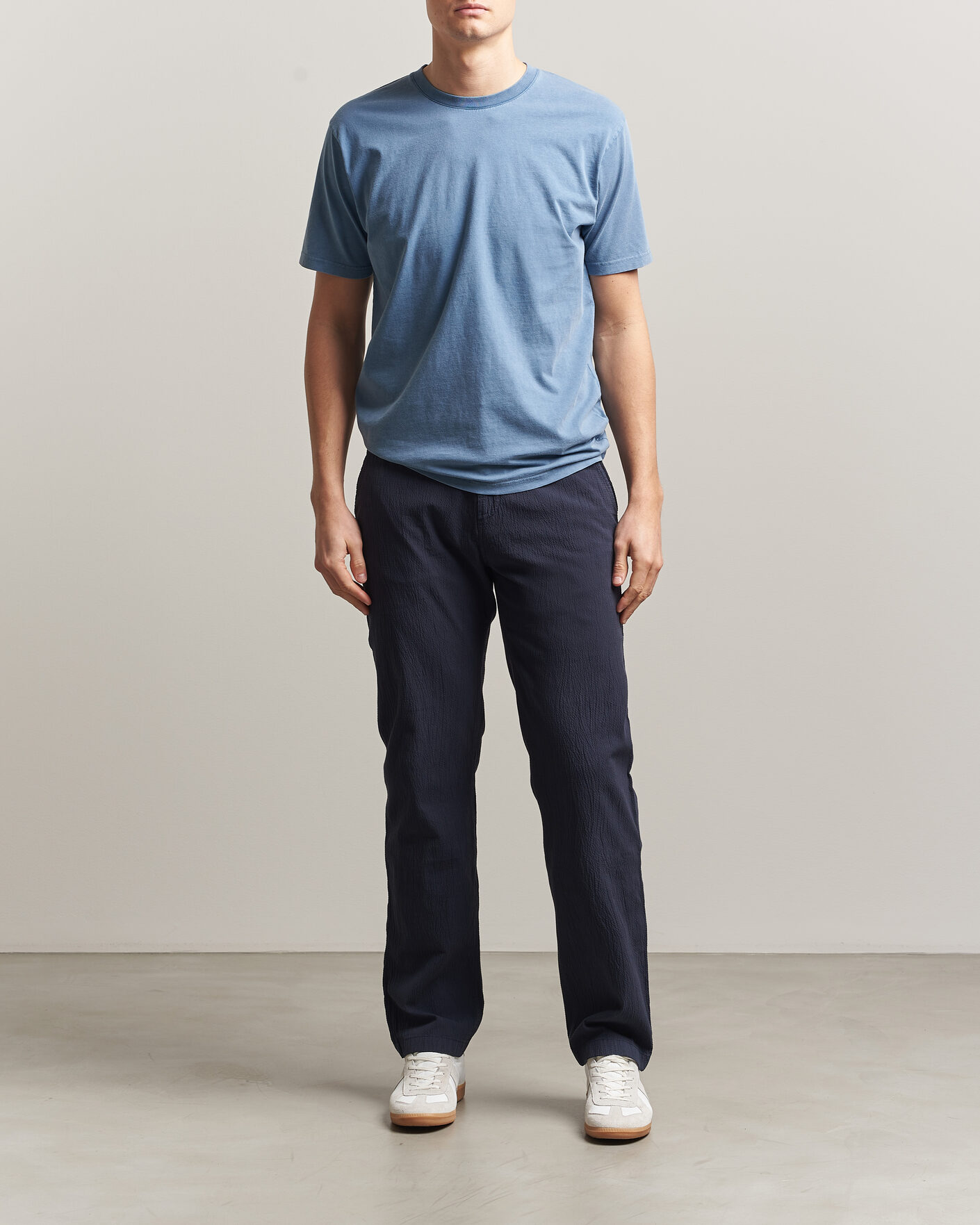 Hombres | Camisetas | Colorful Standard | Classic Organic T-Shirt Faded Indigo
