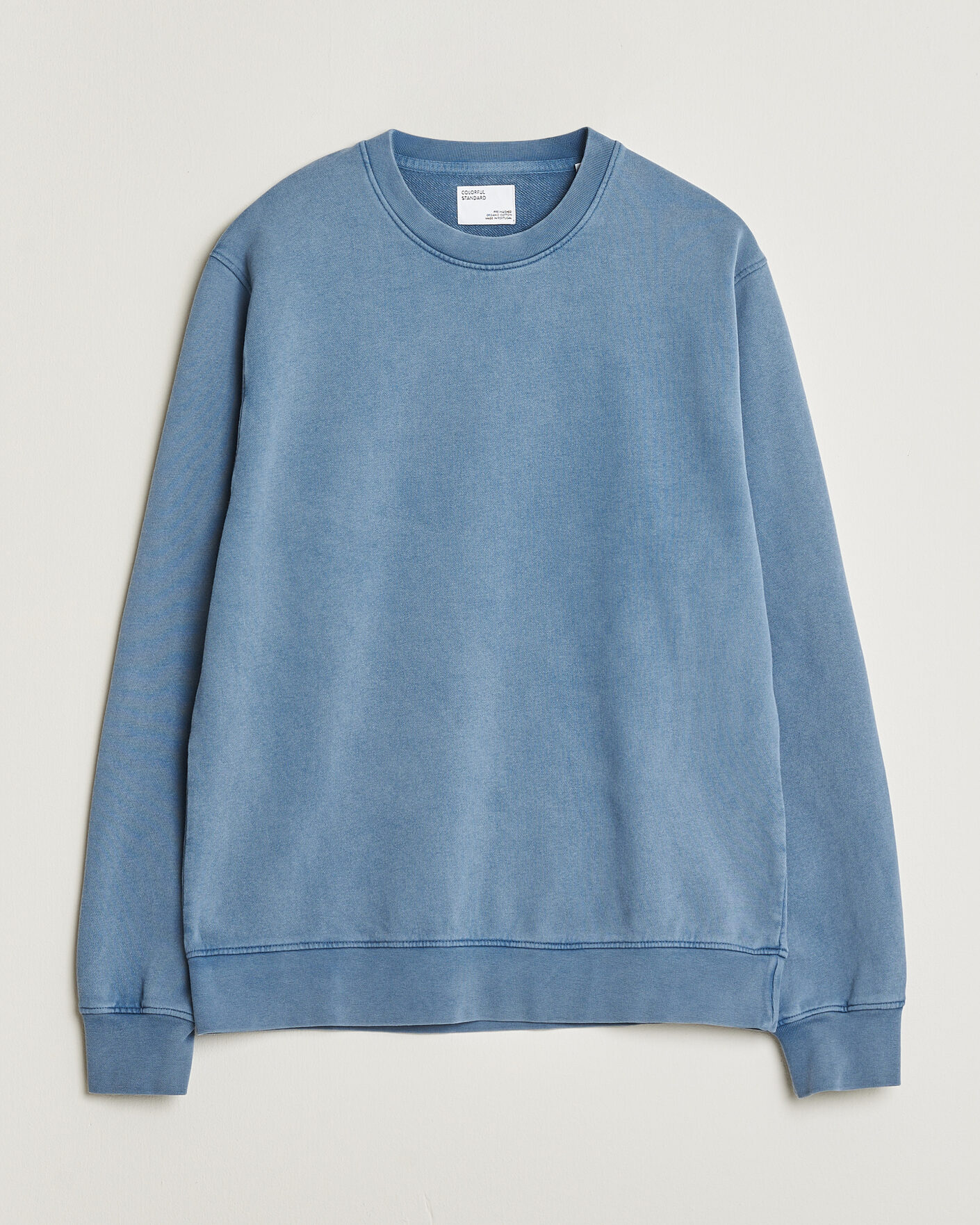 Hombres | Jerséis y prendas de punto | Colorful Standard | Classic Organic Crew Neck Sweat Faded Indigo