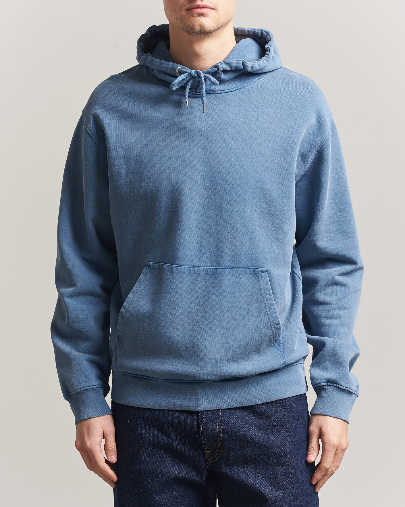 Hombres | Jerséis y prendas de punto | Colorful Standard | Classic Organic Hood Faded Indigo