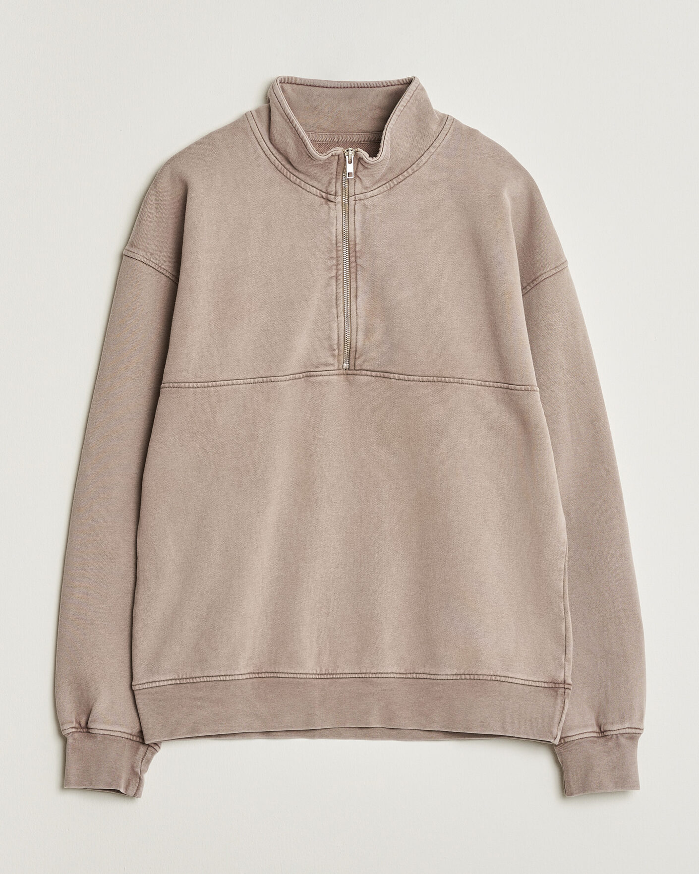 Hombres | Jerséis y prendas de punto | Colorful Standard | Classic Organic Half-Zip Faded Khaki