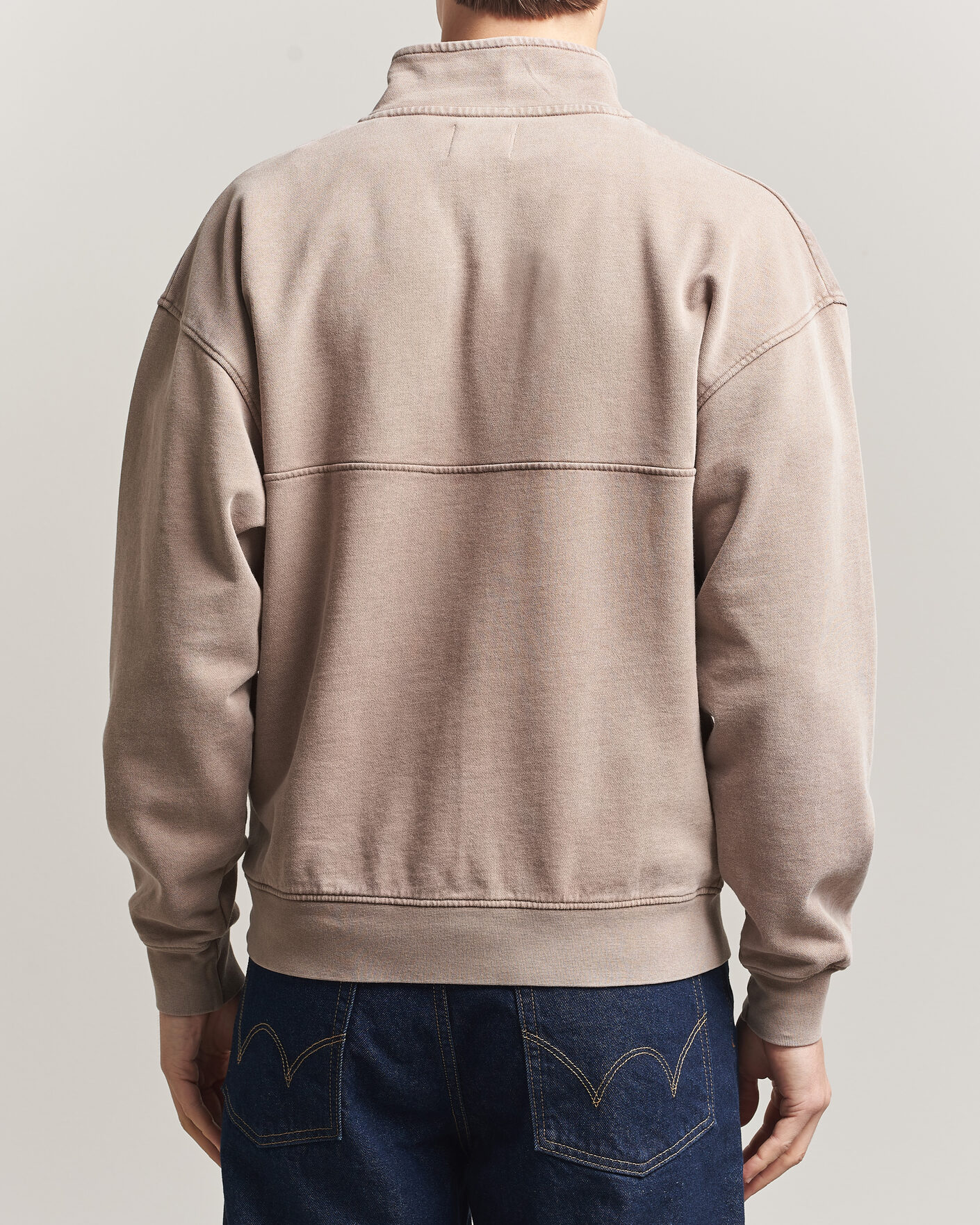 Hombres | Jerséis y prendas de punto | Colorful Standard | Classic Organic Half-Zip Faded Khaki