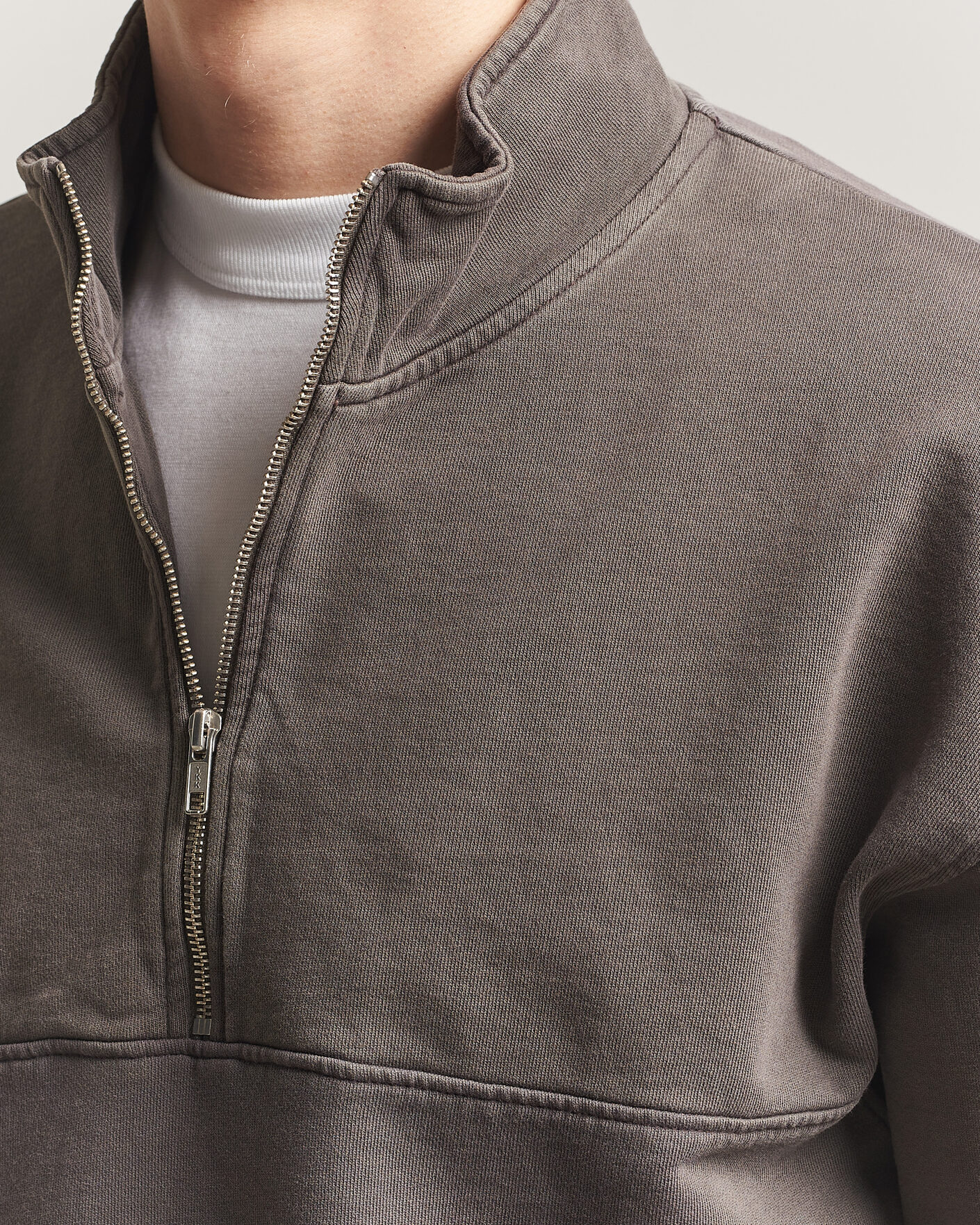 Hombres | Jerséis y prendas de punto | Colorful Standard | Classic Organic Half-Zip Faded Mud