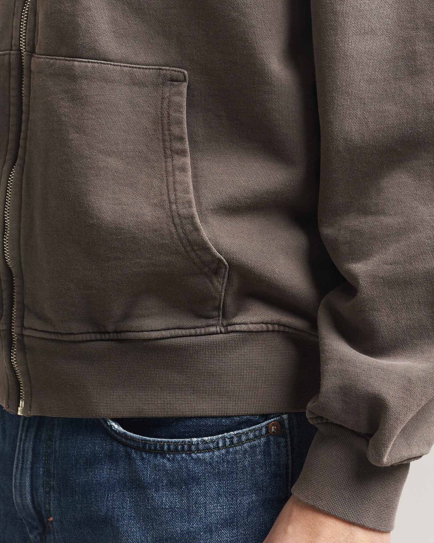 Hombres | Jerséis y prendas de punto | Colorful Standard | Classic Organic Full Zip Hoodie Faded Mud