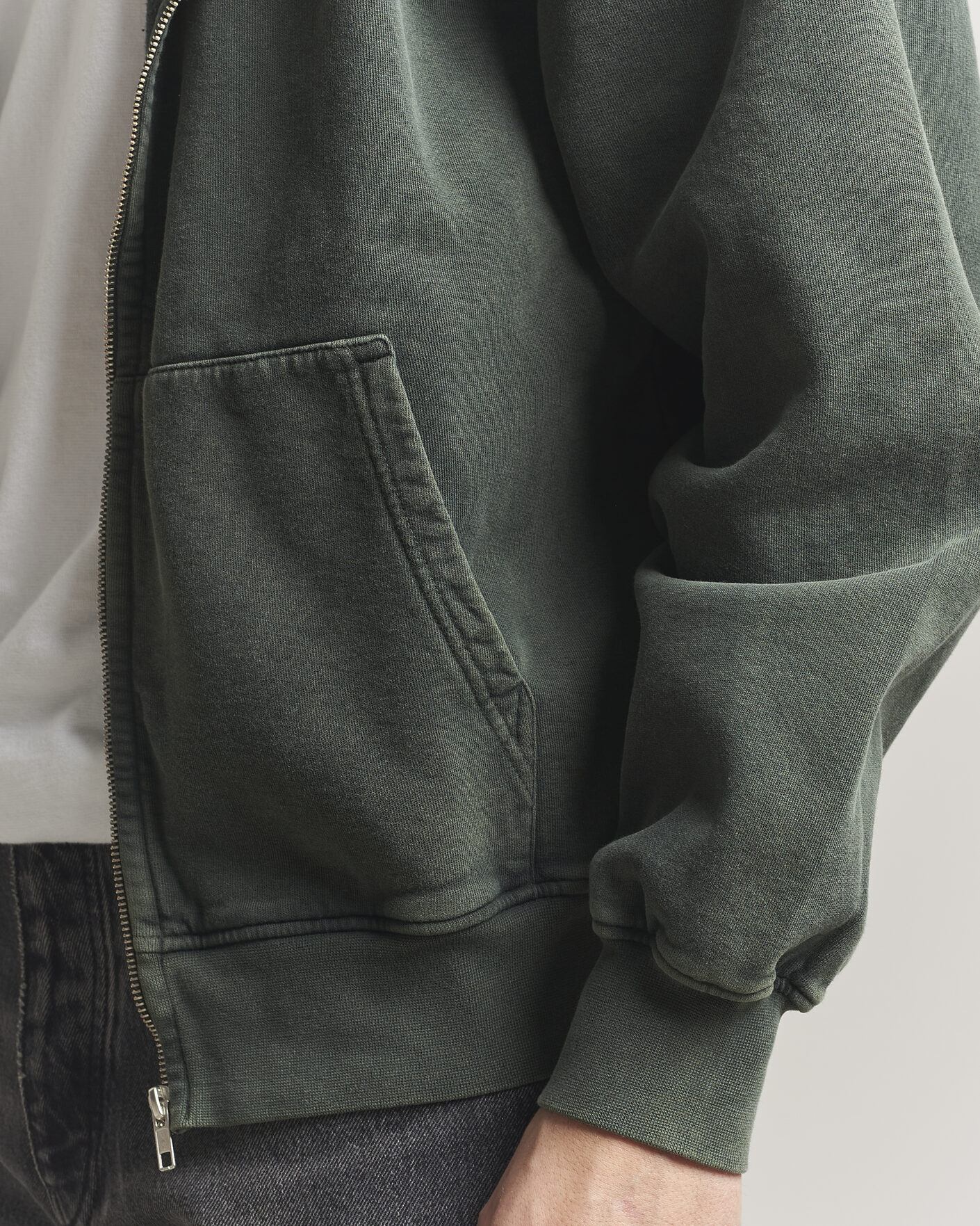 Hombres | Jerséis y prendas de punto | Colorful Standard | Classic Organic Full Zip Hoodie Midnight Forest