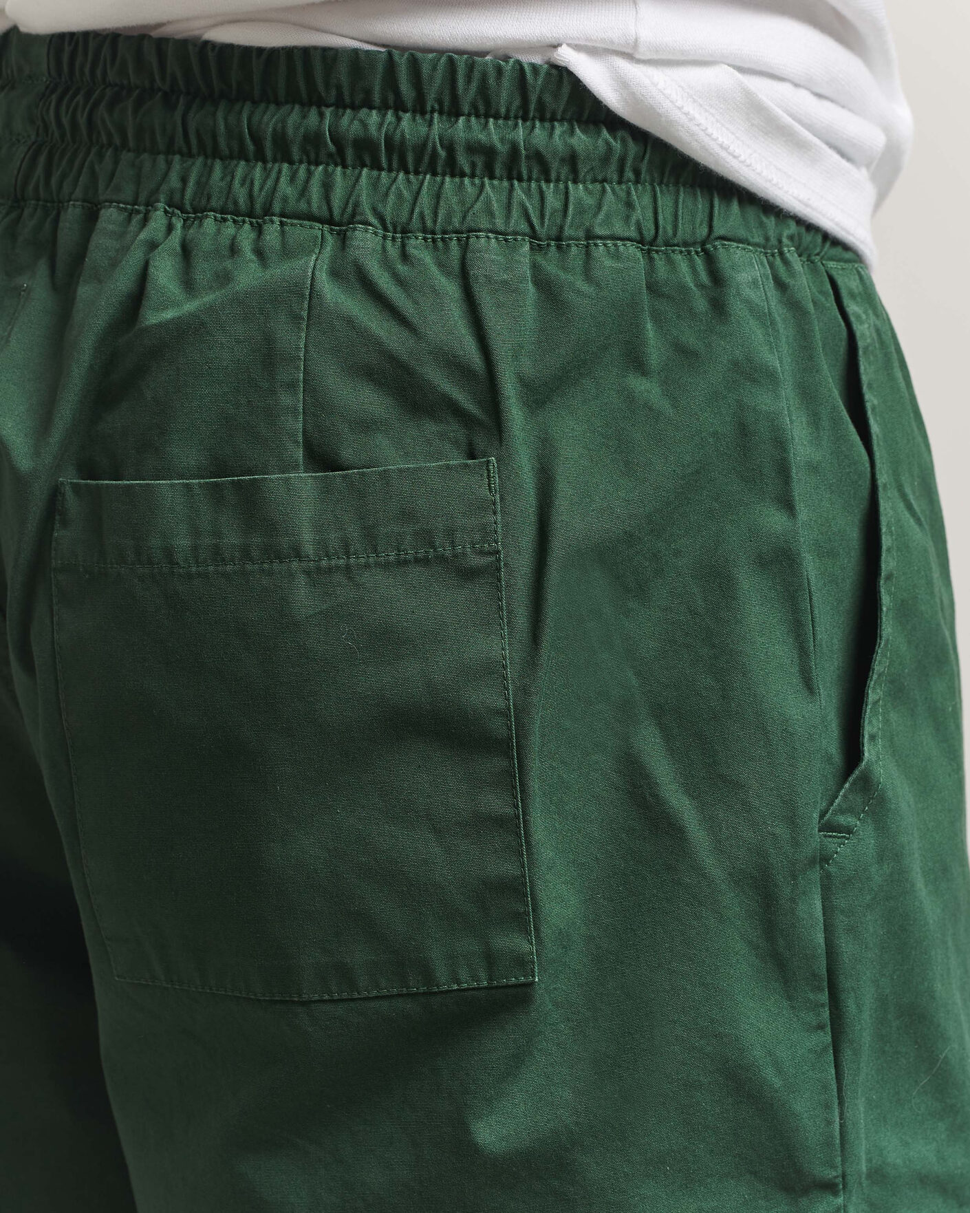 Hombres | Pantalones cortos | Colorful Standard | Classic Organic Twill Drawstring Shorts Emerald Green