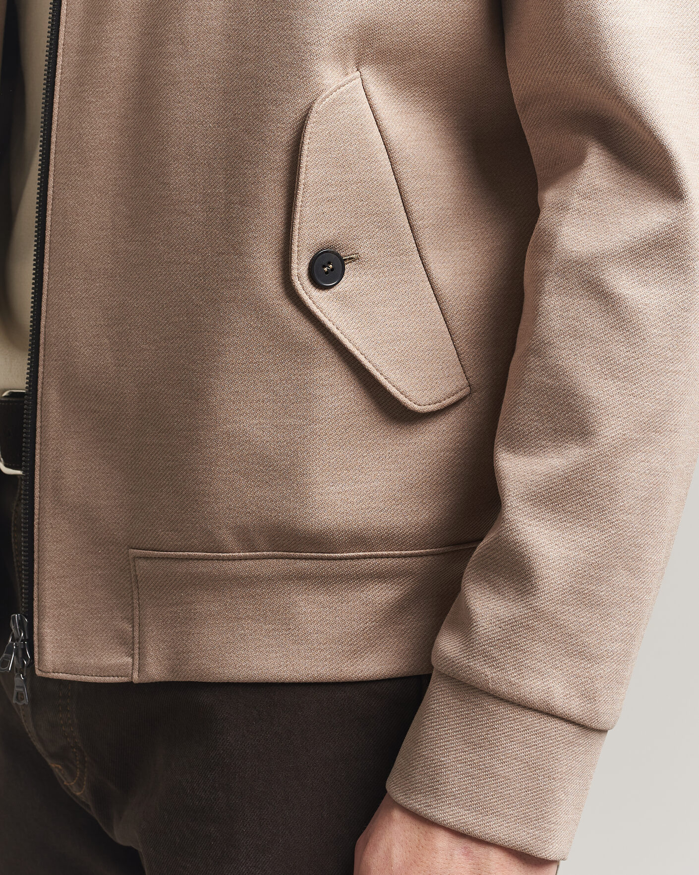 Hombres | Abrigos y chaquetas | Harris Wharf London | Loro Piana Cavalry Twill Harrington Jacket Oat