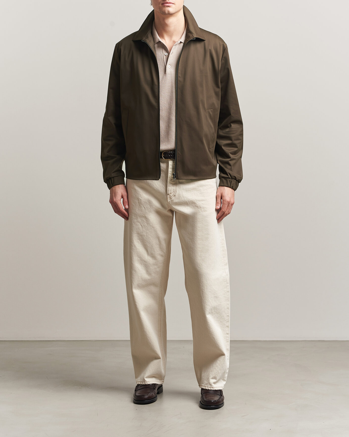 Hombres | Abrigos y chaquetas | Harris Wharf London | Light Technic Short Jacket Dark Brown