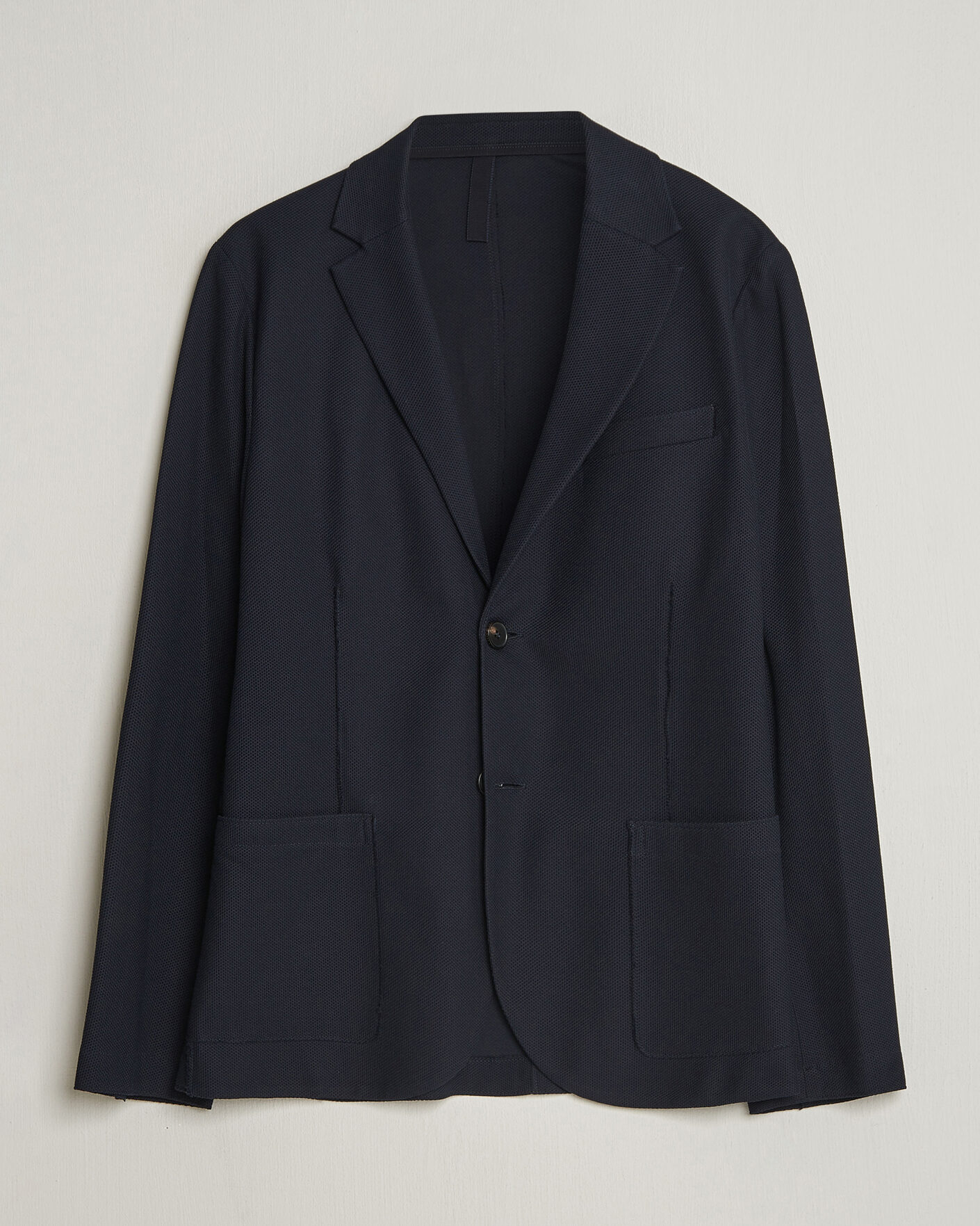 Hombres | Blazers | Harris Wharf London | Loro Piana Honey Comb Blazer Navy Blue