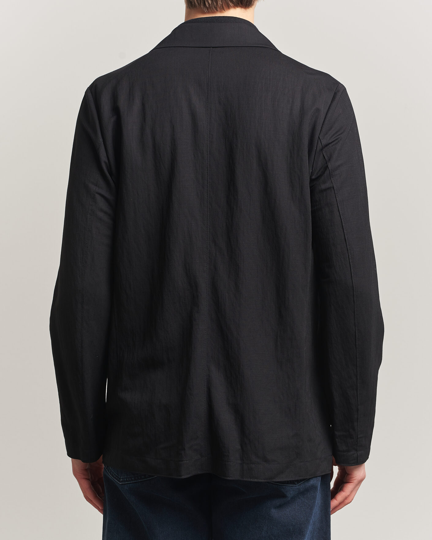 Hombres | Blazers | Harris Wharf London | Rayon Travel Blazer Black