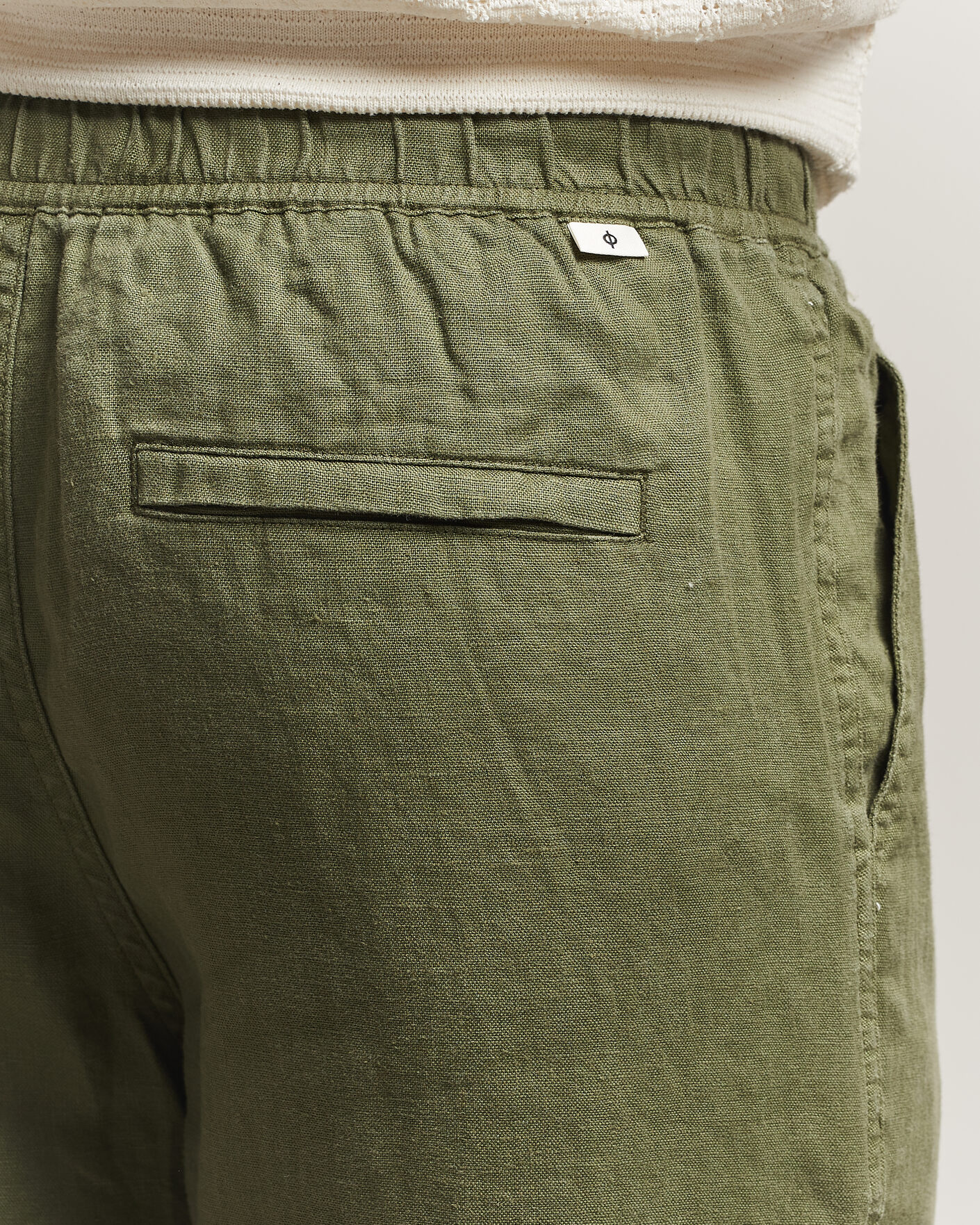 Hombres | Pantalones | Samsøe Samsøe | Jabari Linen Drawstring Trousers Burnt Olive