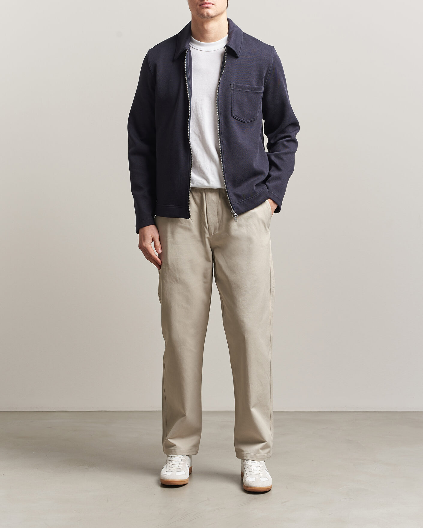 Hombres | Pantalones | Samsøe Samsøe | Jabari Cotton Drawstring Trousers Moonstruck
