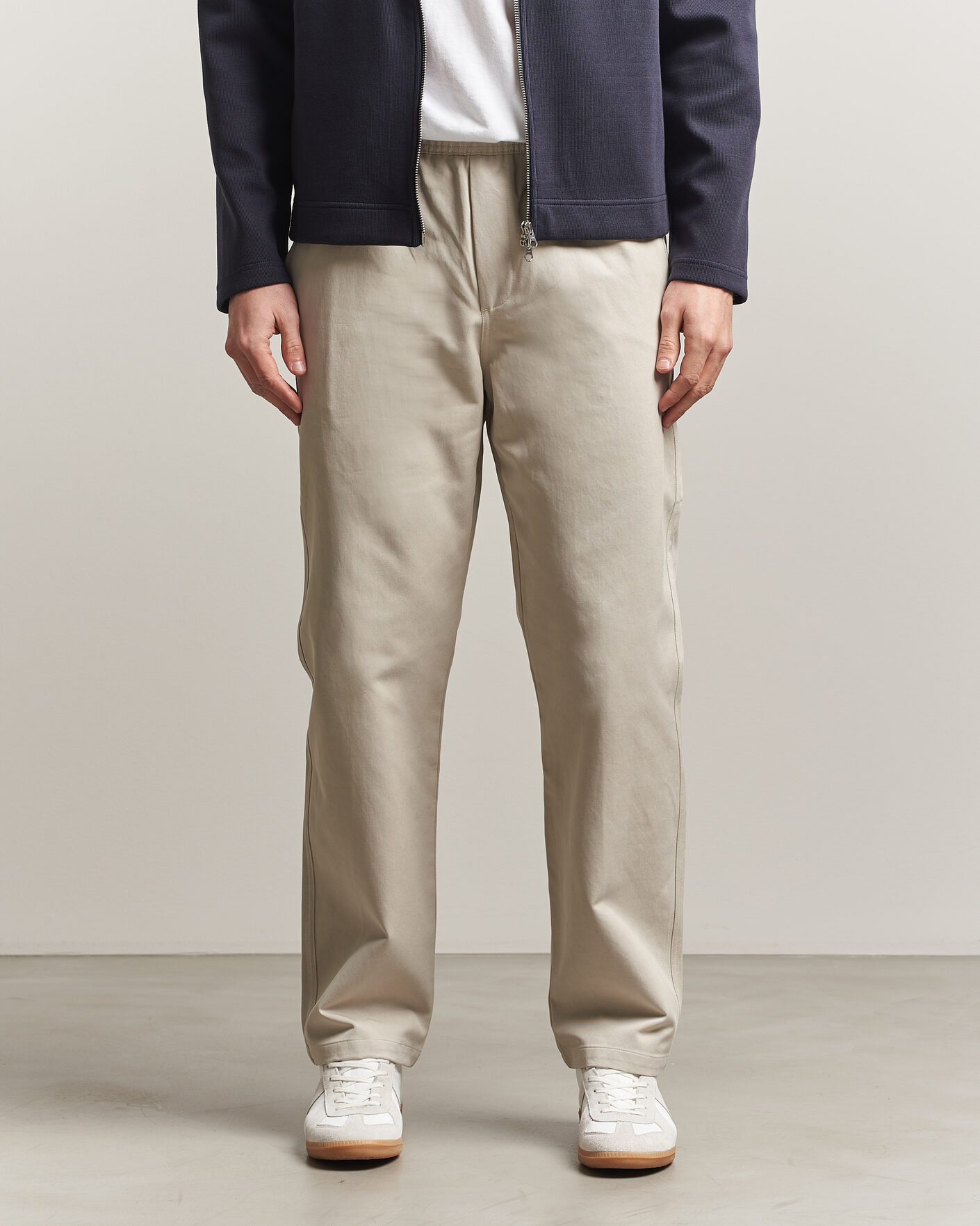 Hombres | Pantalones | Samsøe Samsøe | Jabari Cotton Drawstring Trousers Moonstruck