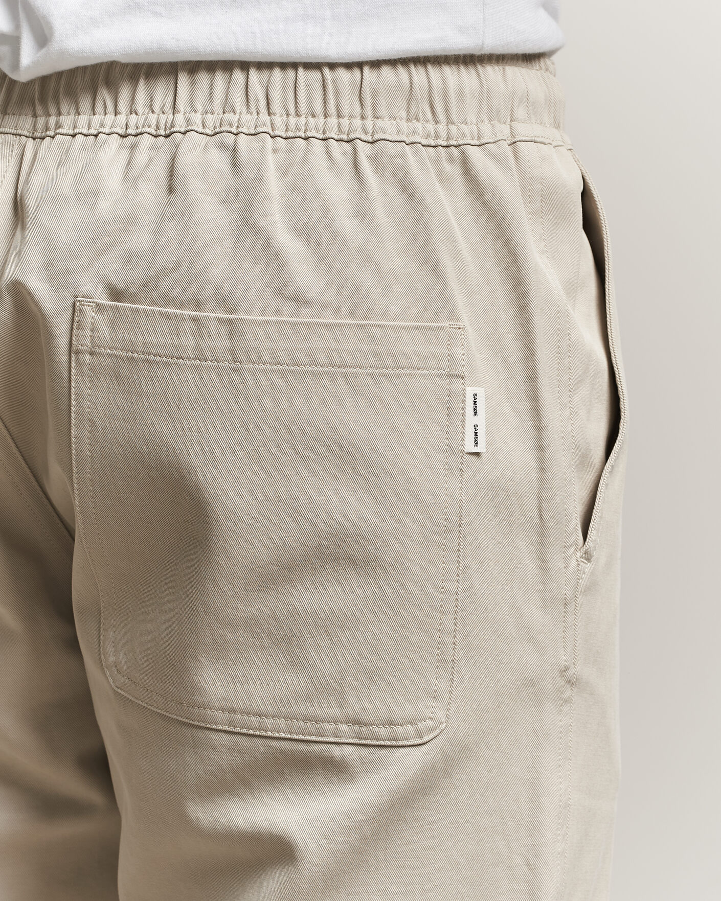 Hombres | Pantalones | Samsøe Samsøe | Jabari Cotton Drawstring Trousers Moonstruck