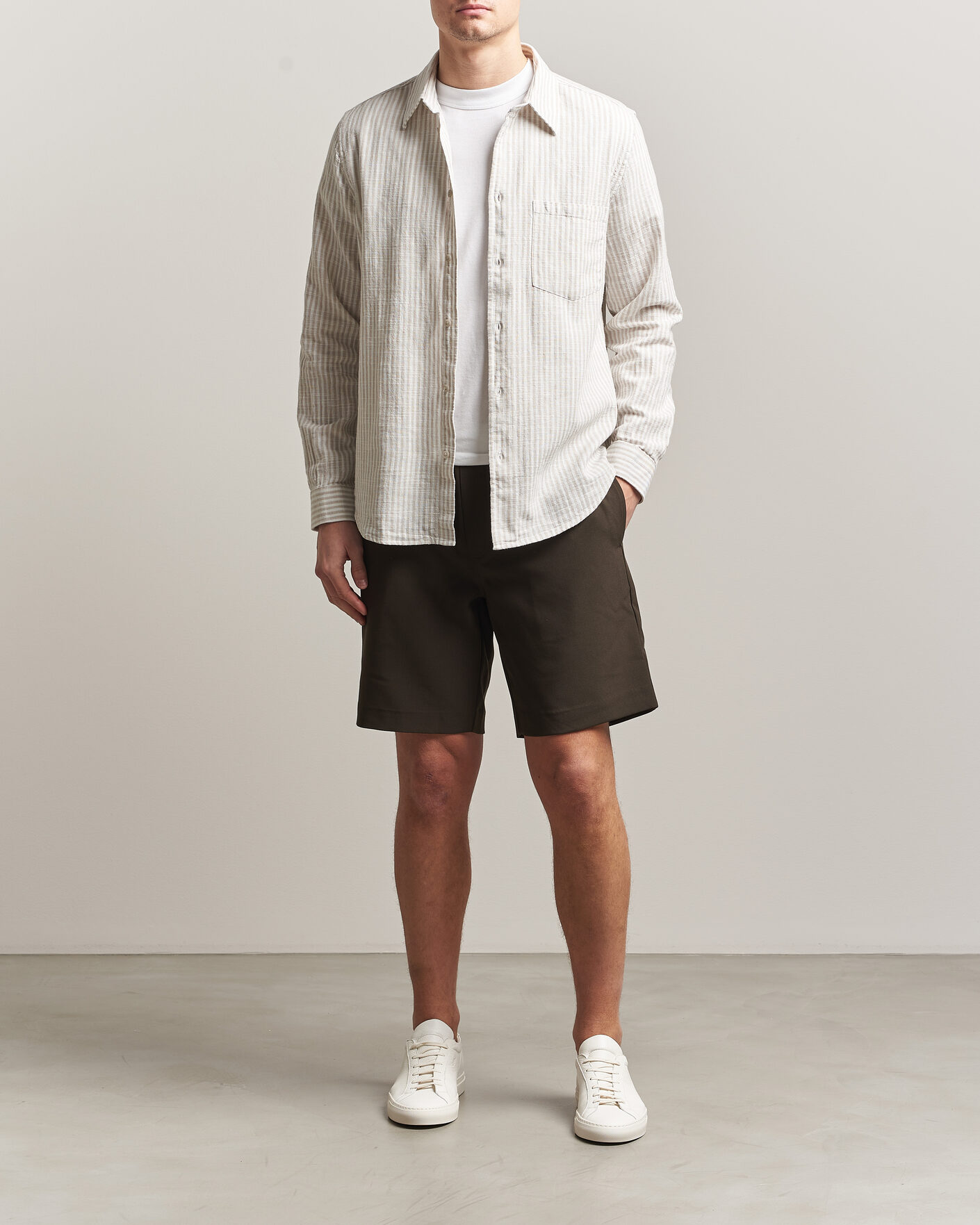 Hombres | Pantalones cortos | Samsøe Samsøe | Smith Drawstring Shorts Black Olive