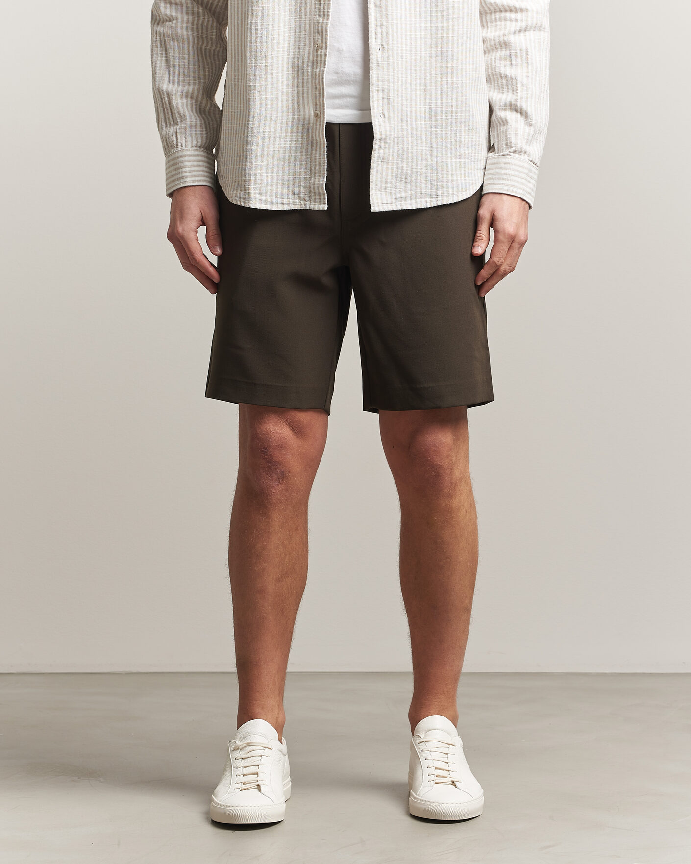 Hombres | Pantalones cortos | Samsøe Samsøe | Smith Drawstring Shorts Black Olive
